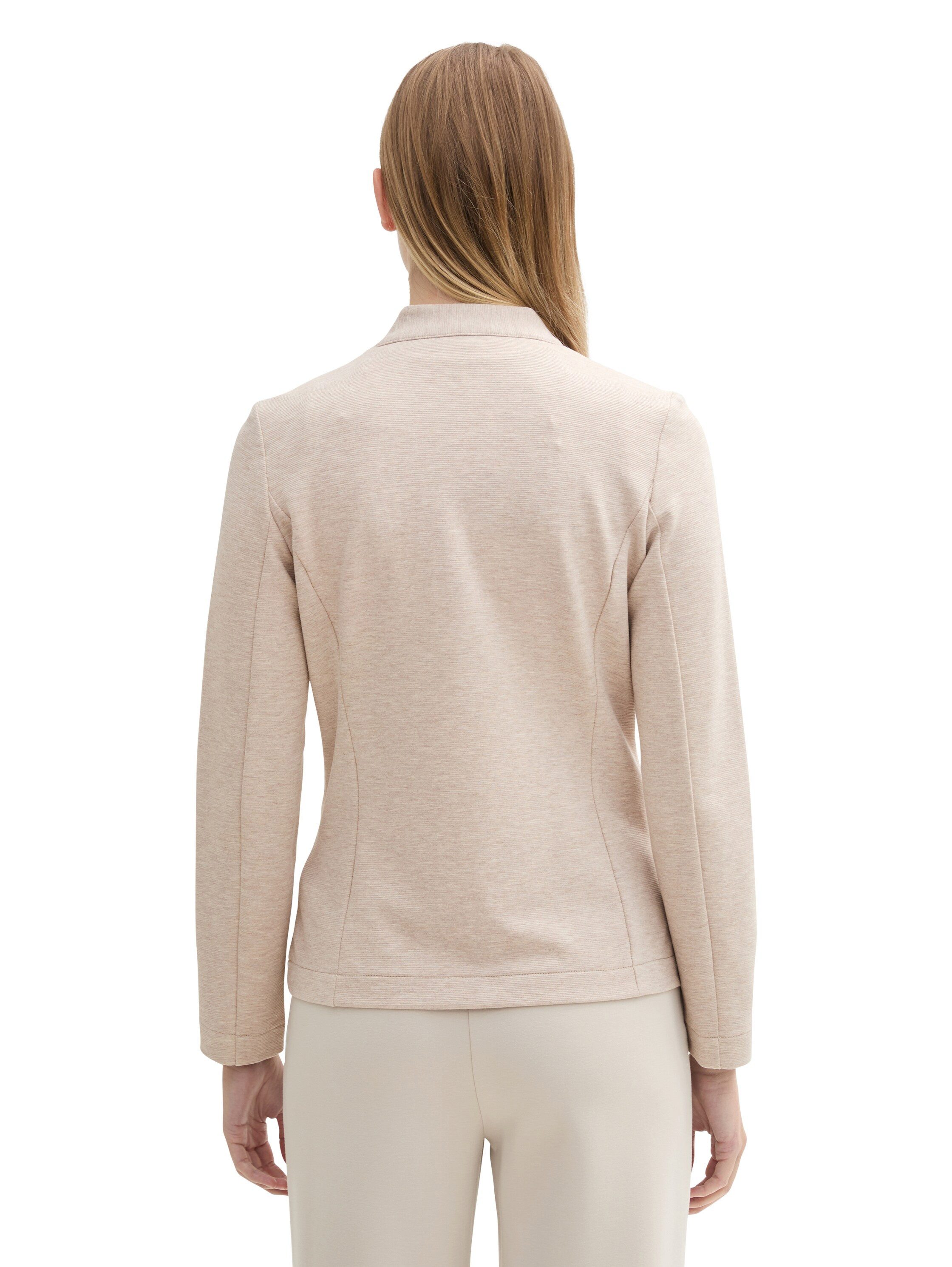 Tom Tailor Sweatblazer Ottoman met opgestikte zakken en structuur