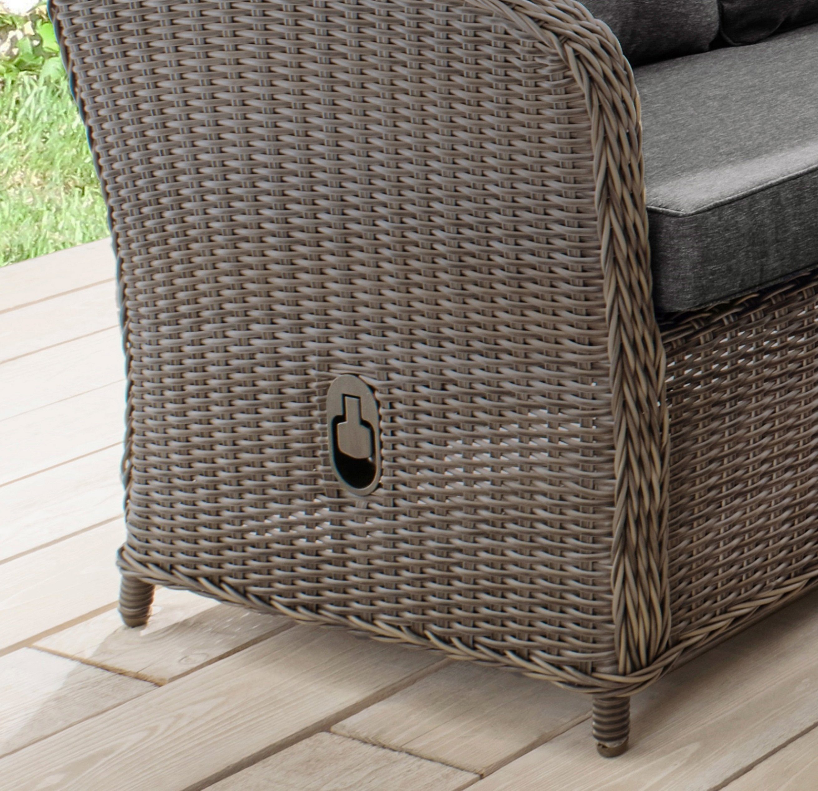 Destiny Tuinset Merano Aluminium, polyrotan (set, 11-delig)