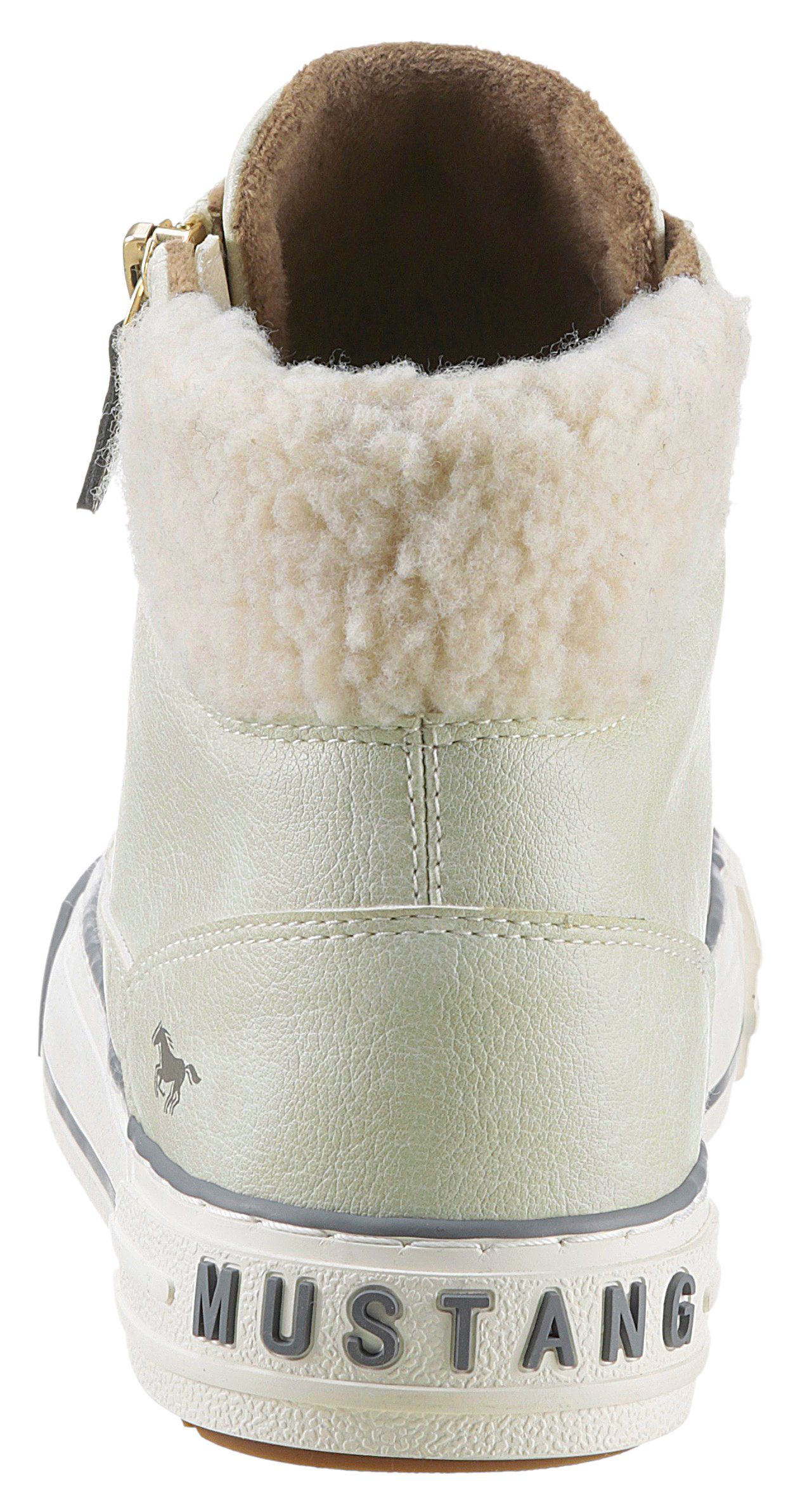 Mustang Shoes Hoge veterschoenen met ritssluiting aan de buitenkant
