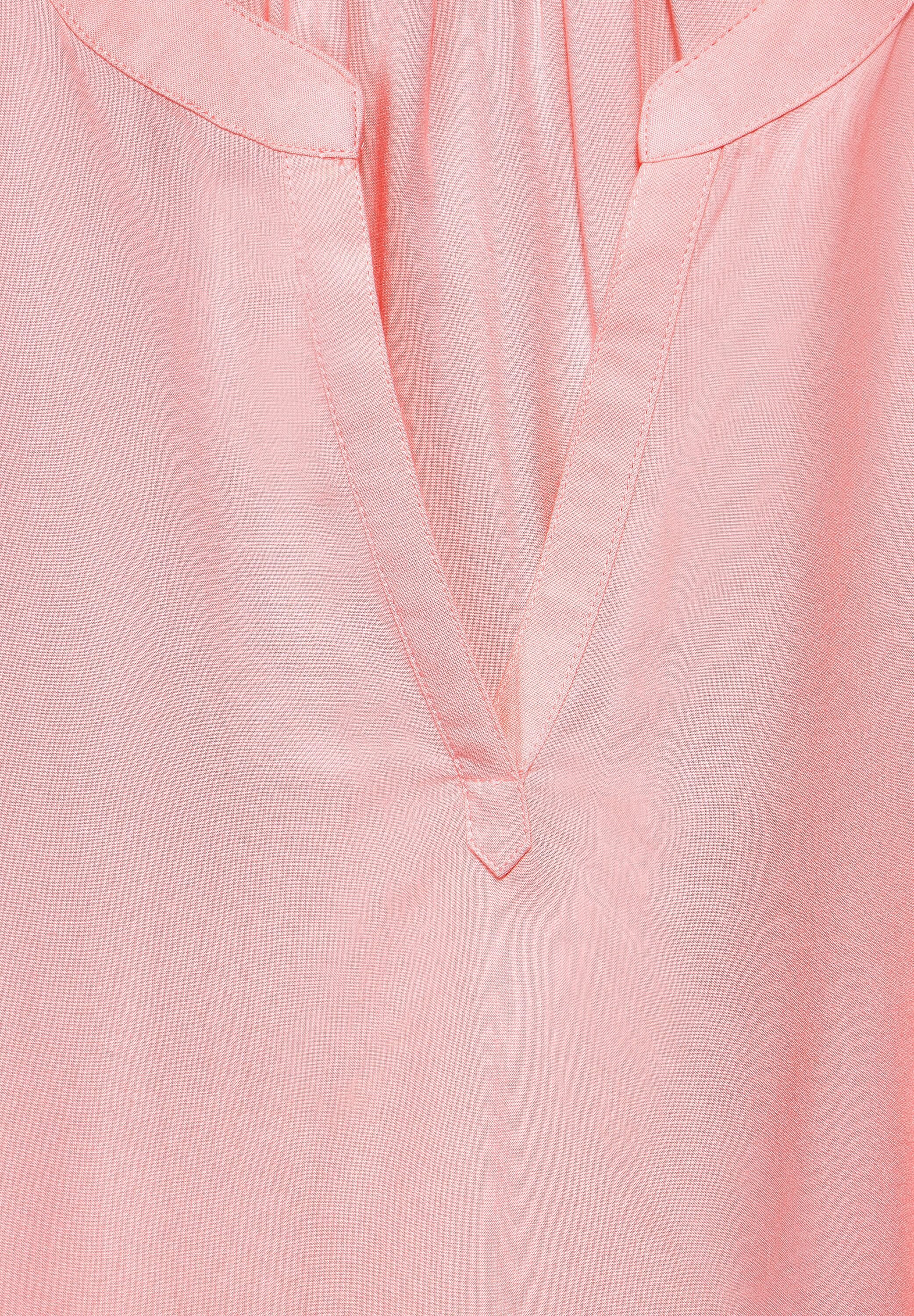 STREET ONE Blouse met korte mouwen Blouseshirt van pure viscose