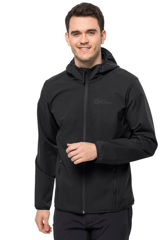 Jack Wolfskin Softshell-jack BORNBERG HOODY winddicht, waterafstotend