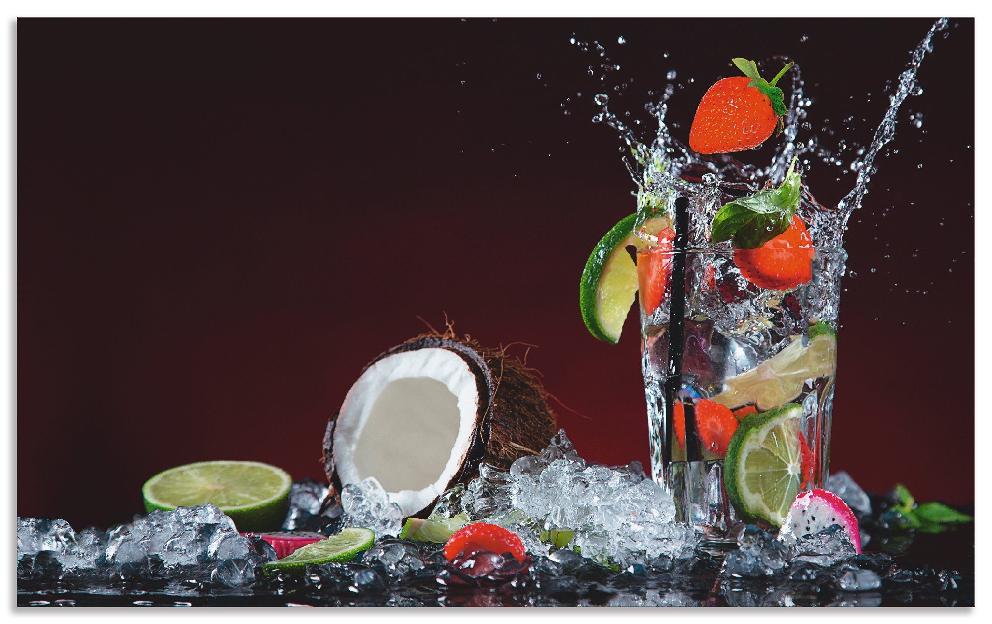 Artland Keukenwand Verse fruitcocktail zelfklevend in vele maten - spatscherm keuken achter kookplaat en spoelbak als wandbescherming tegen vet, water en vuil - achterwand, wandbek