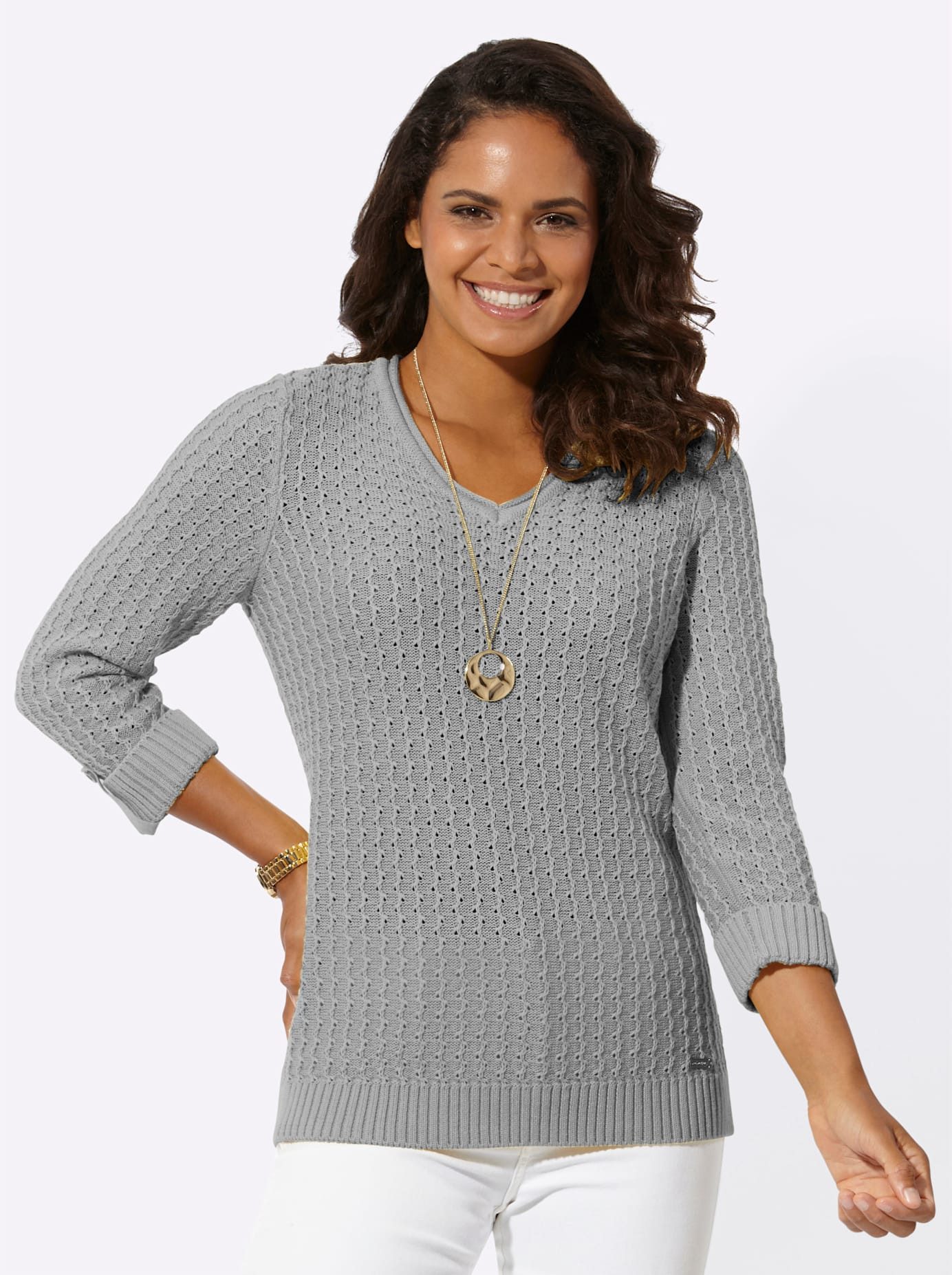 Casual Looks Trui met V-hals Trui
