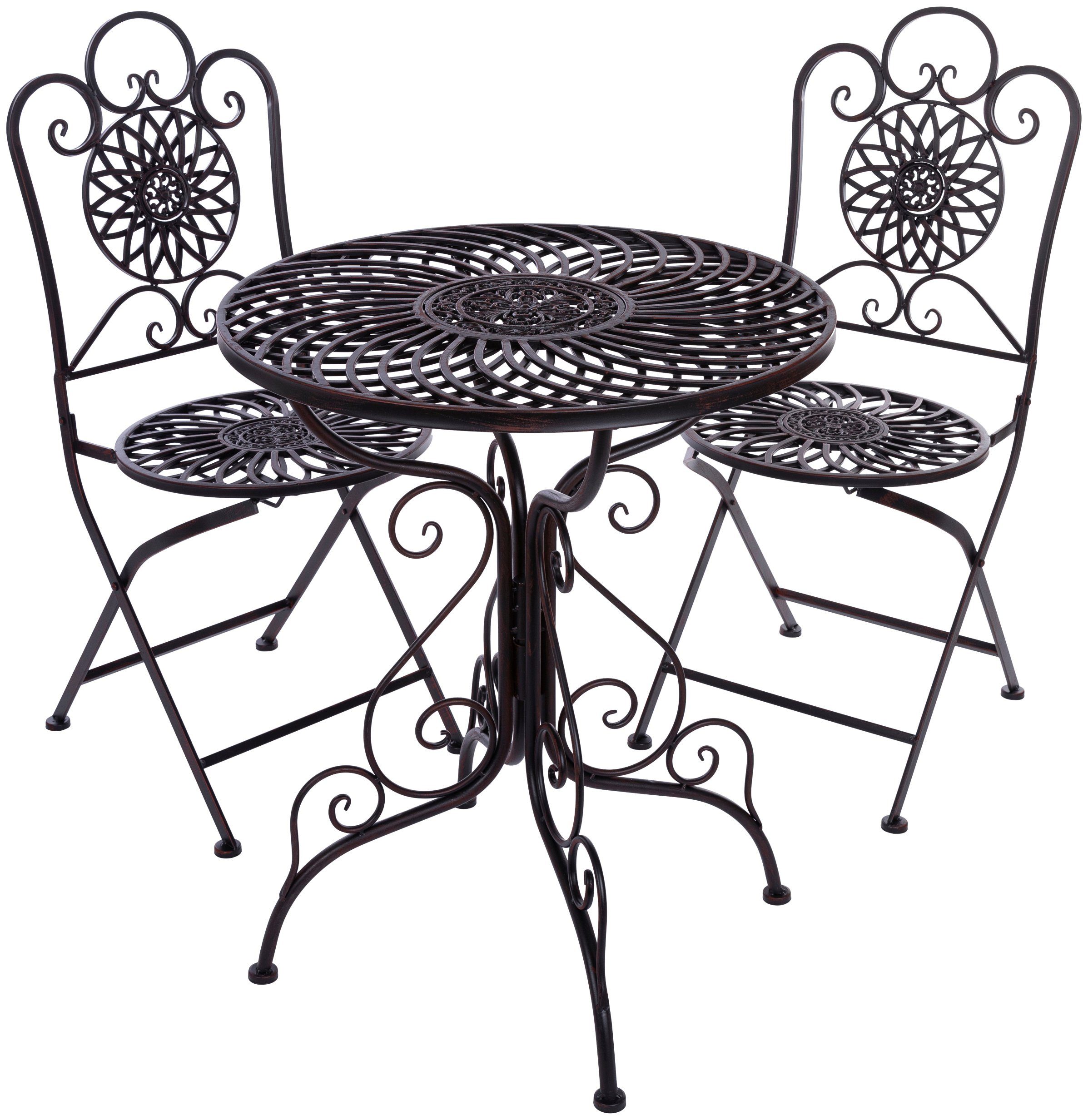 my Flair Balkonset 2 stoelen, 1 tafel (3-delig) tuinsets zwart