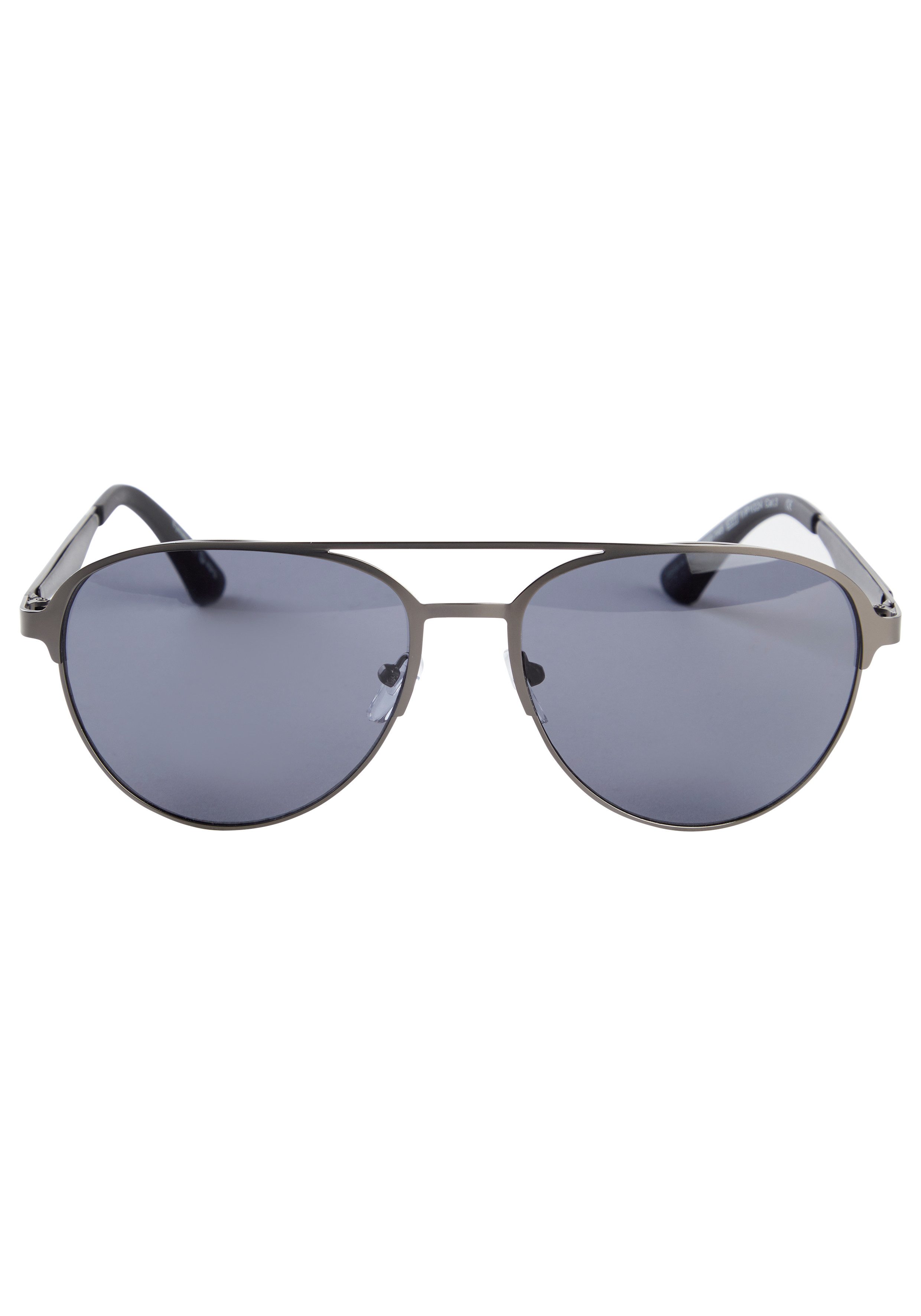 DELMAO Zonnebril in nieuwe piloten-look met matte grijze rand - nieuw