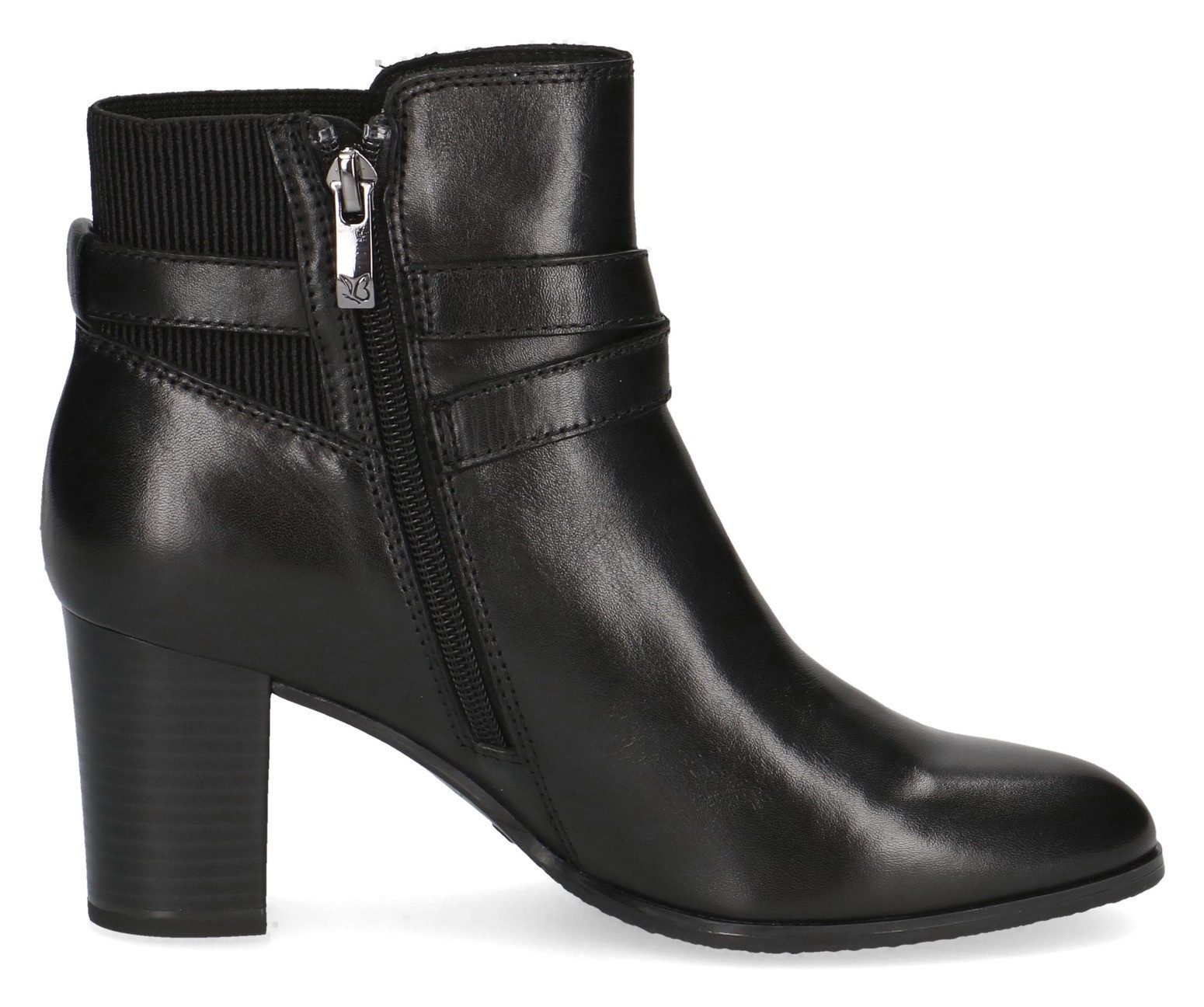Caprice Laarsjes blokhak, business schoen, ankleboots met decoratieve gesp