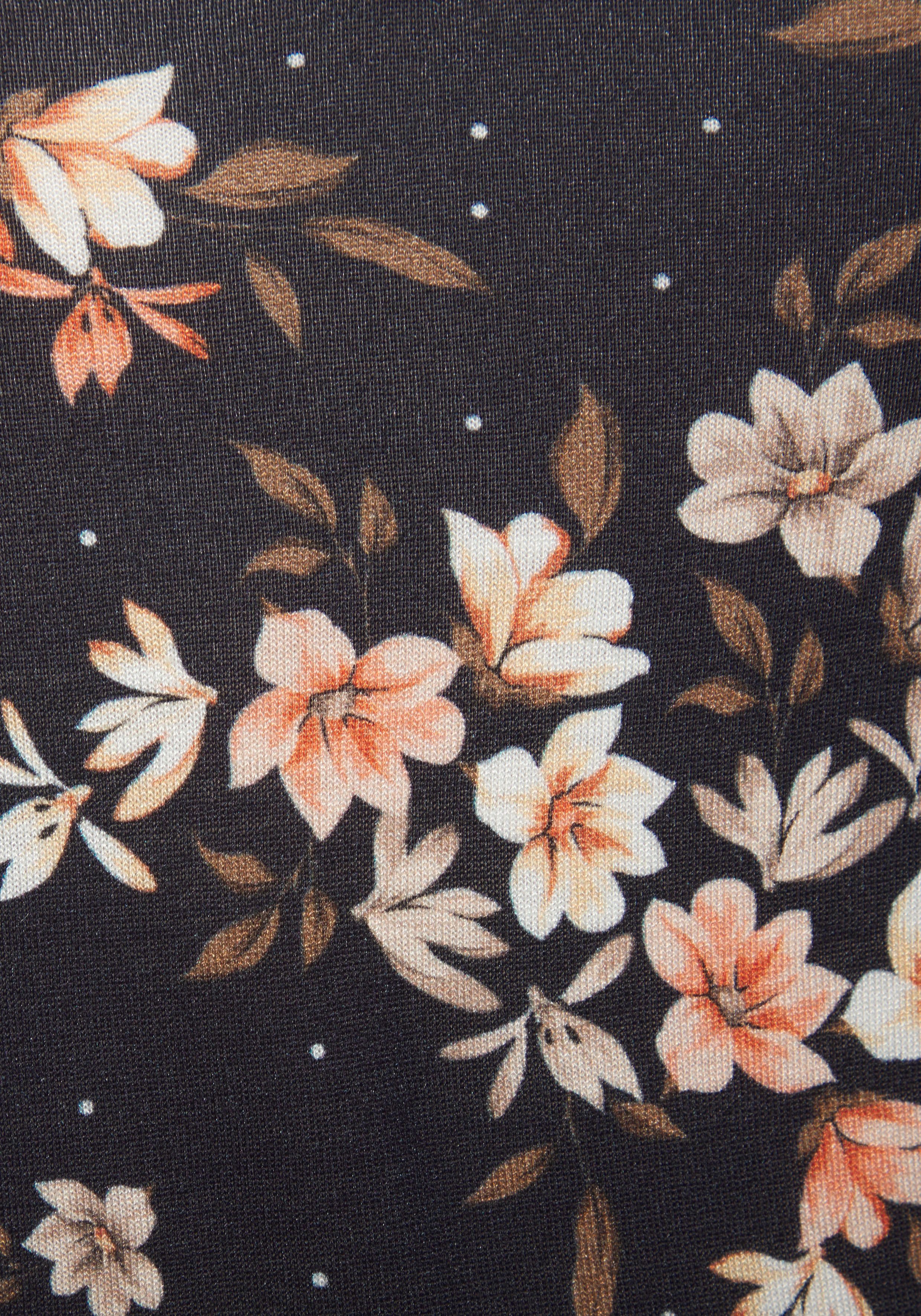 Lascana Jerseyjurk met bloemenprint, zomerjurk