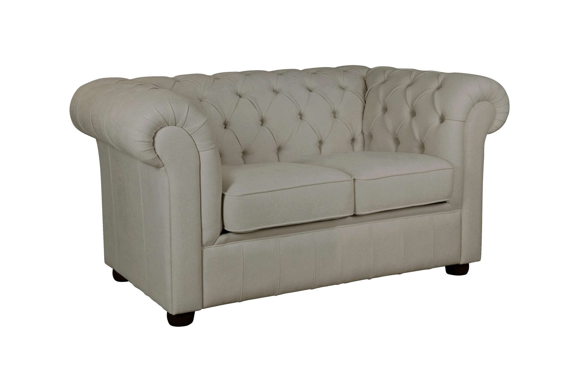 Home affaire 2-zitsbank CHARENTE, Chesterfield bank, golfvering, afmetingen: B/D/H: 147/89/74 cm