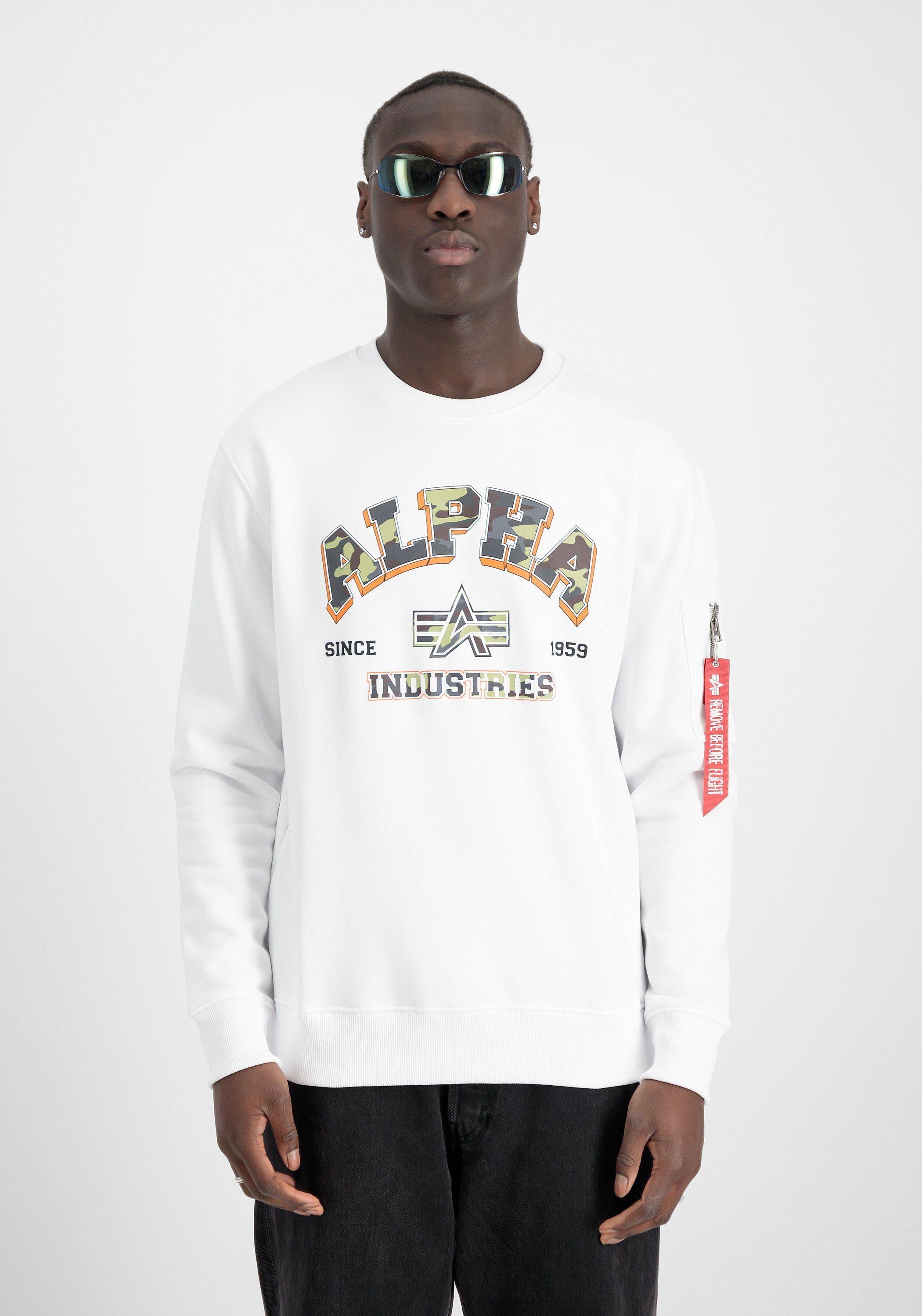Alpha Industries Sweater ALPHA INDUSTRIES Men - Sweatshirts College Camo Sweater