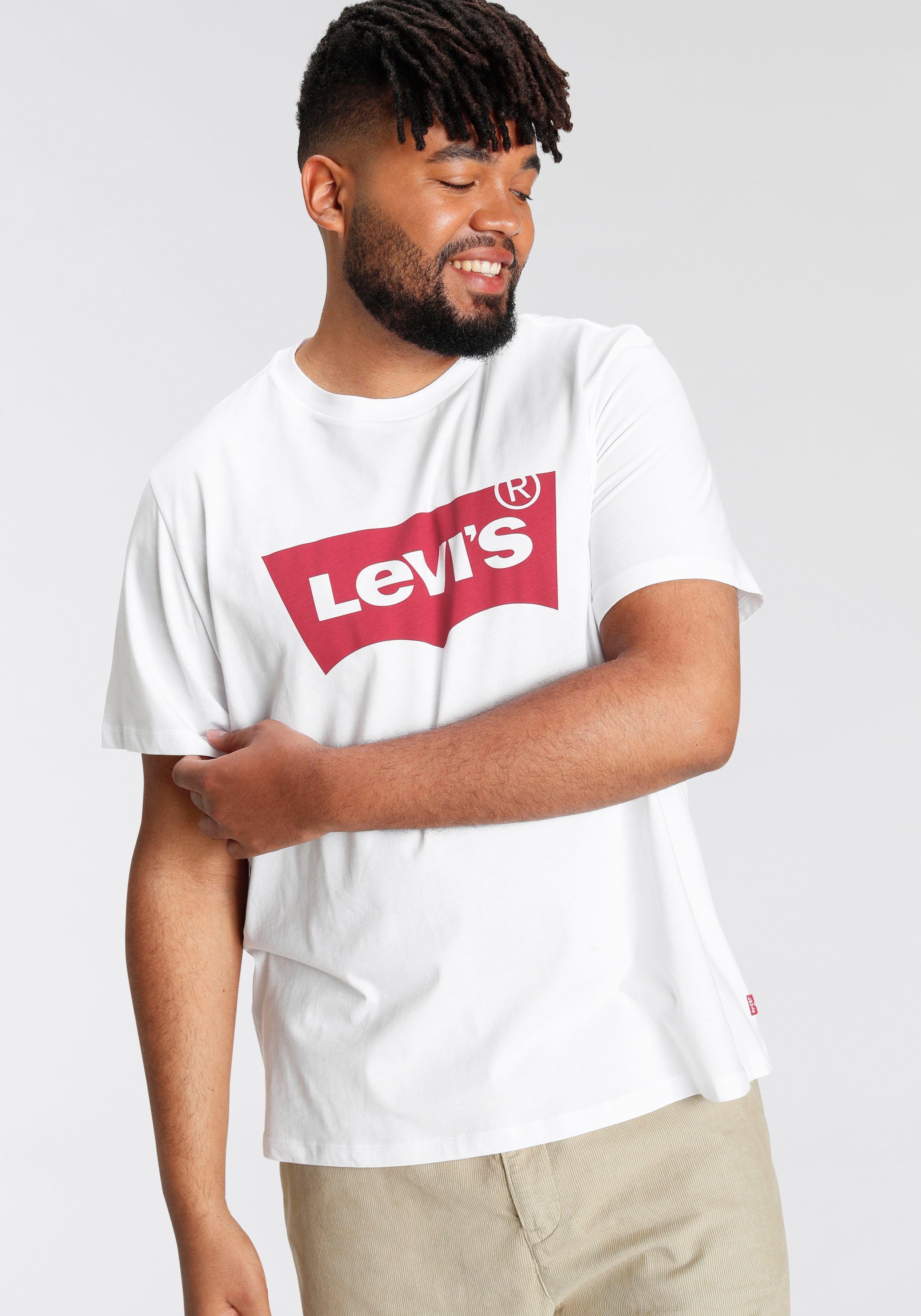 Levi's Plus T-shirt LE B&T BIG GRAPHIC TEE heren t-shirts maat 5XL wit