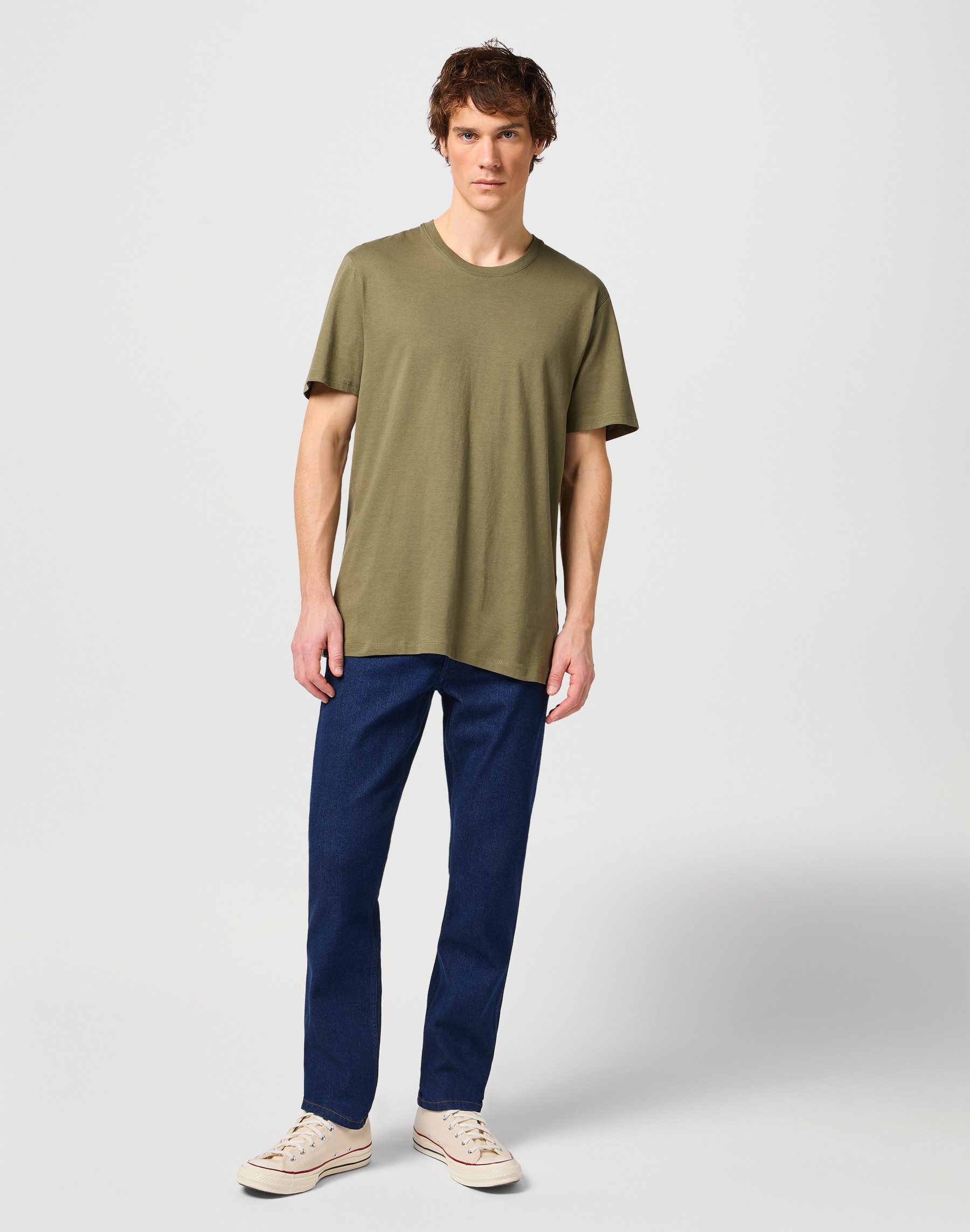 Wrangler Shirt met ronde hals (set, 2-delig)