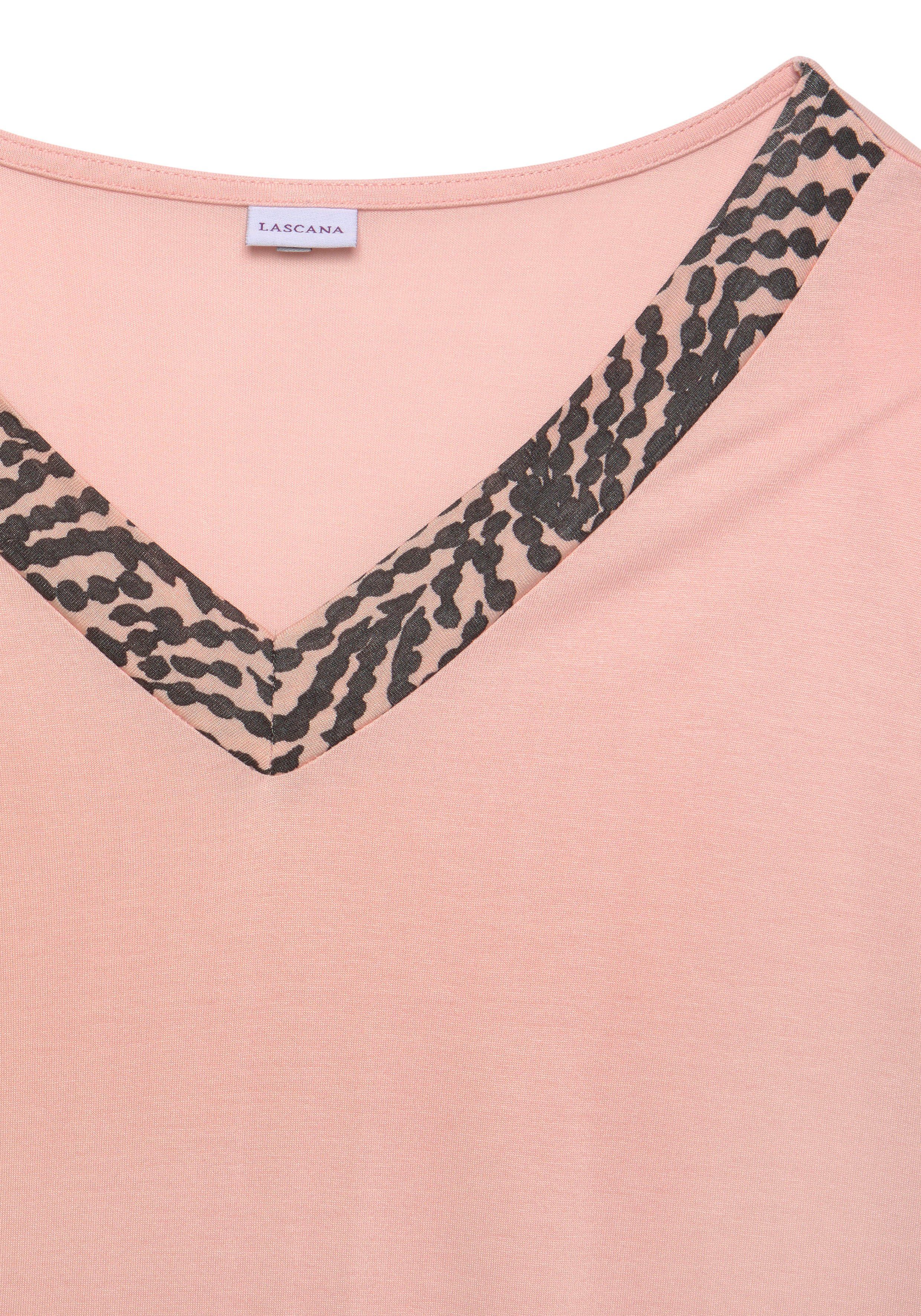 Lascana Pyjama met gedessineerde details (set, 2-delig)