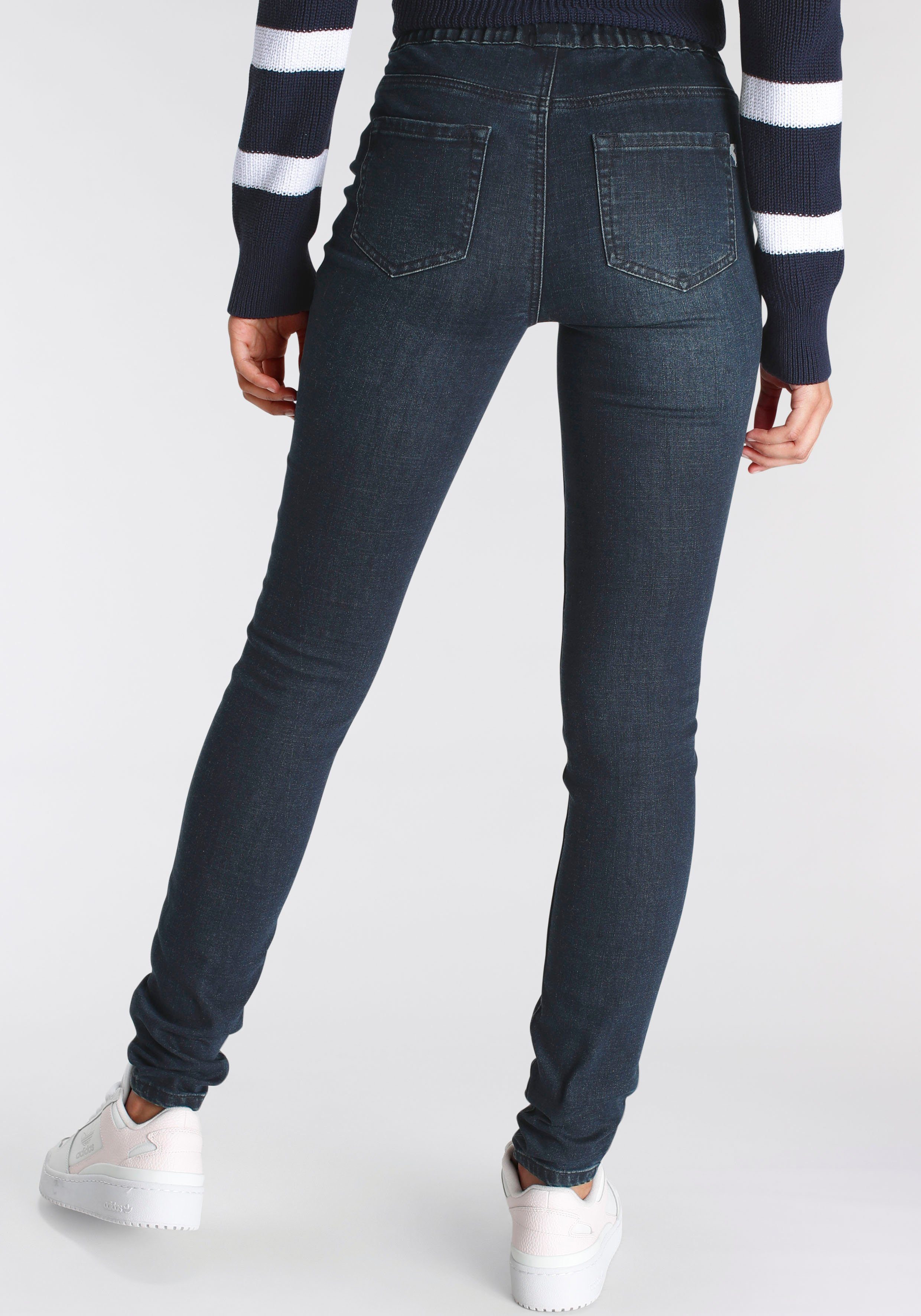 Arizona Jeggings Met een licht thermo effect extra-strak gesneden, hoge taille, met muntzakje