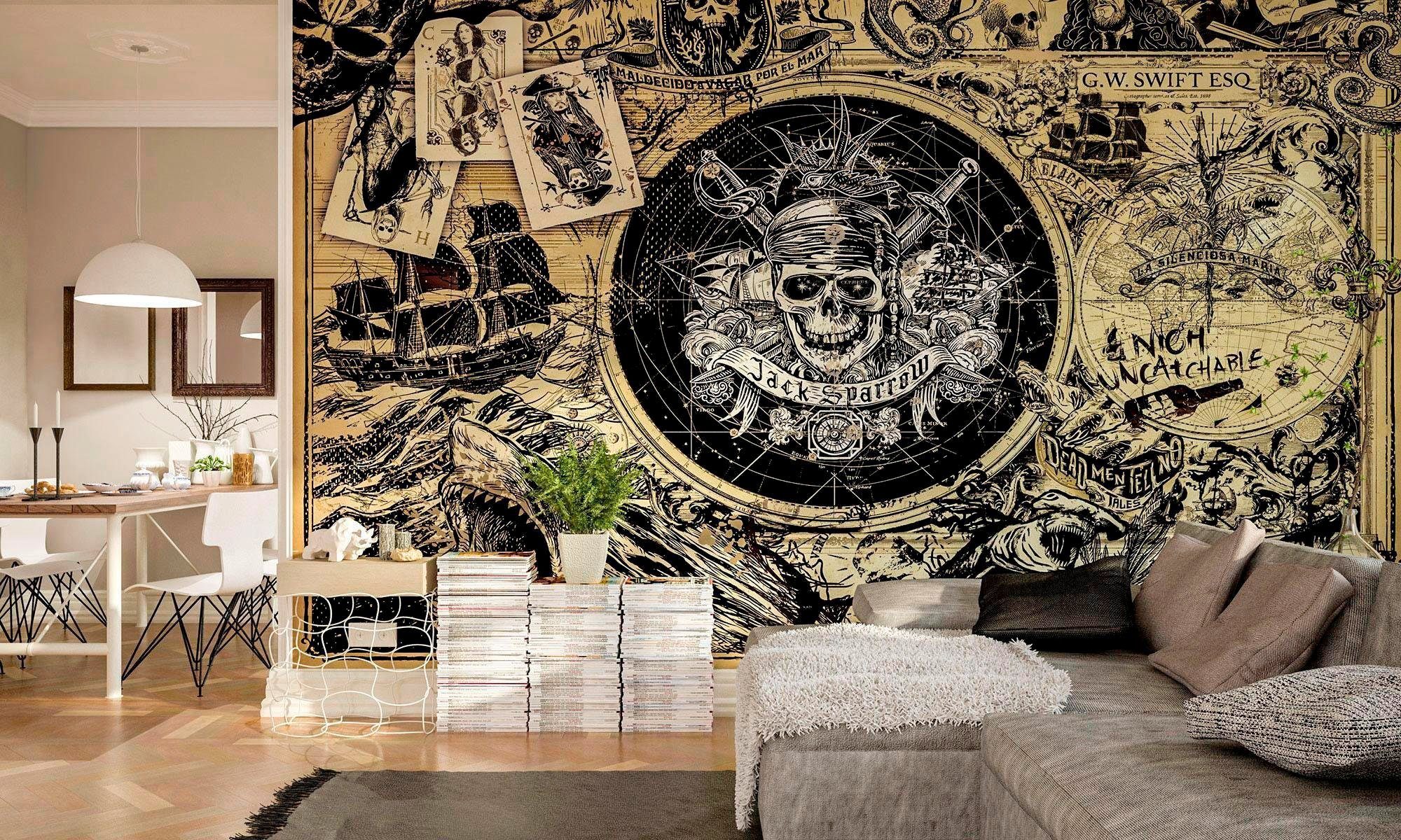 Komar Vliesbehang Digitale print vlies - Pirates of the Caribbean 5 - Afmeting 400 x 250 cm (1 stuk)