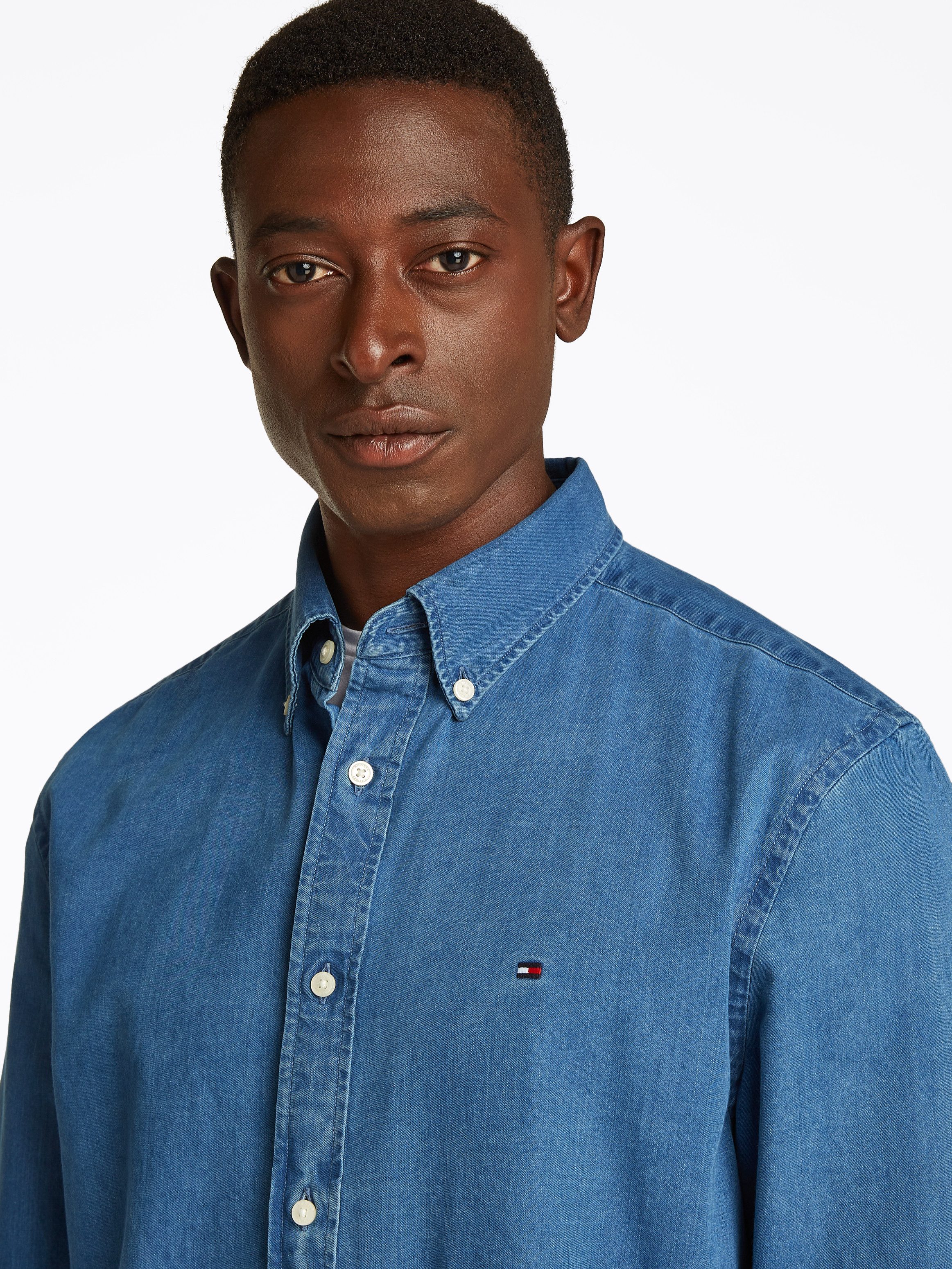 Tommy Hilfiger Jeans overhemd CHAMBRAY RF SHIRT