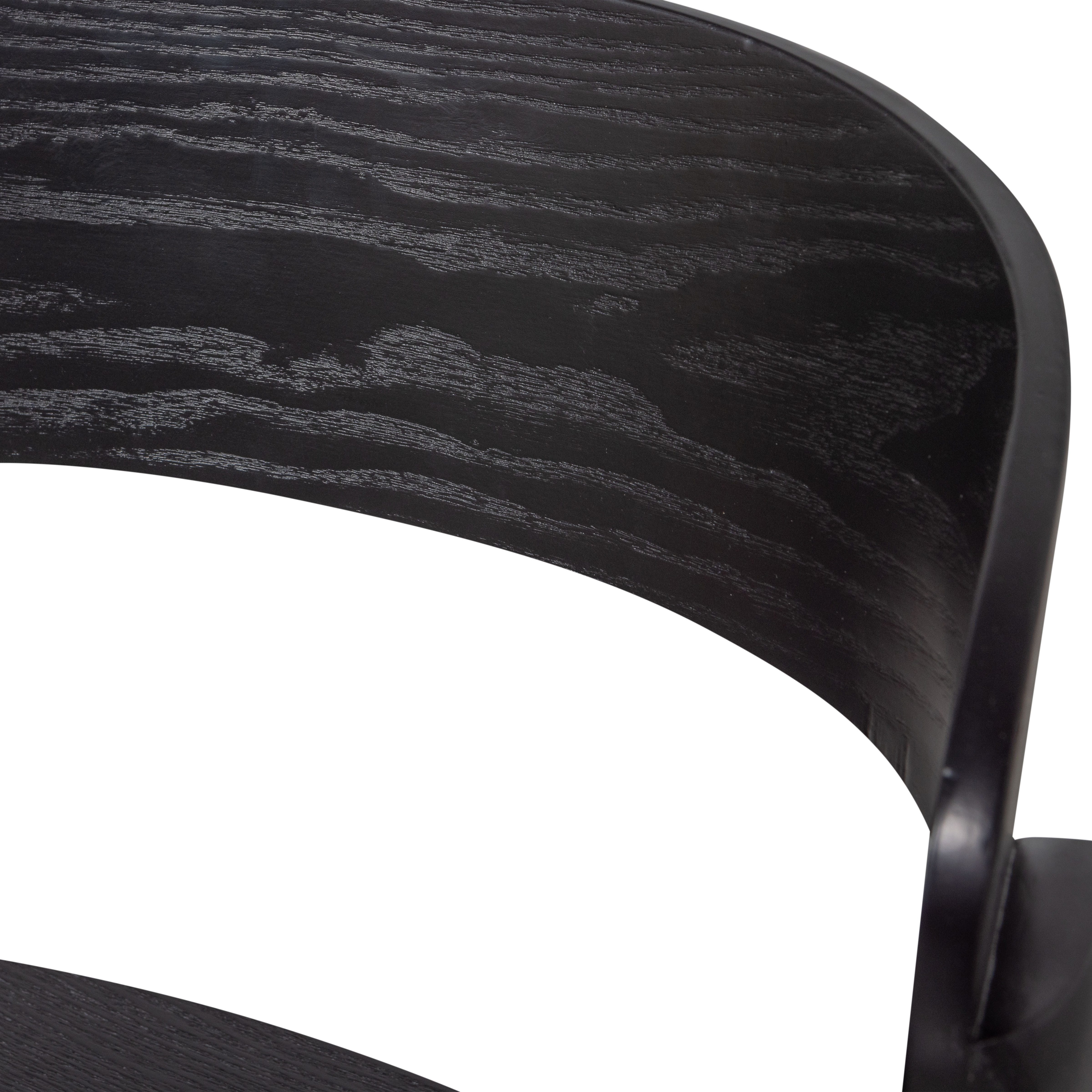 WOOOD Stoel Cras Eetkamerstoel van essenhoutfineer (set, 2 stuks)