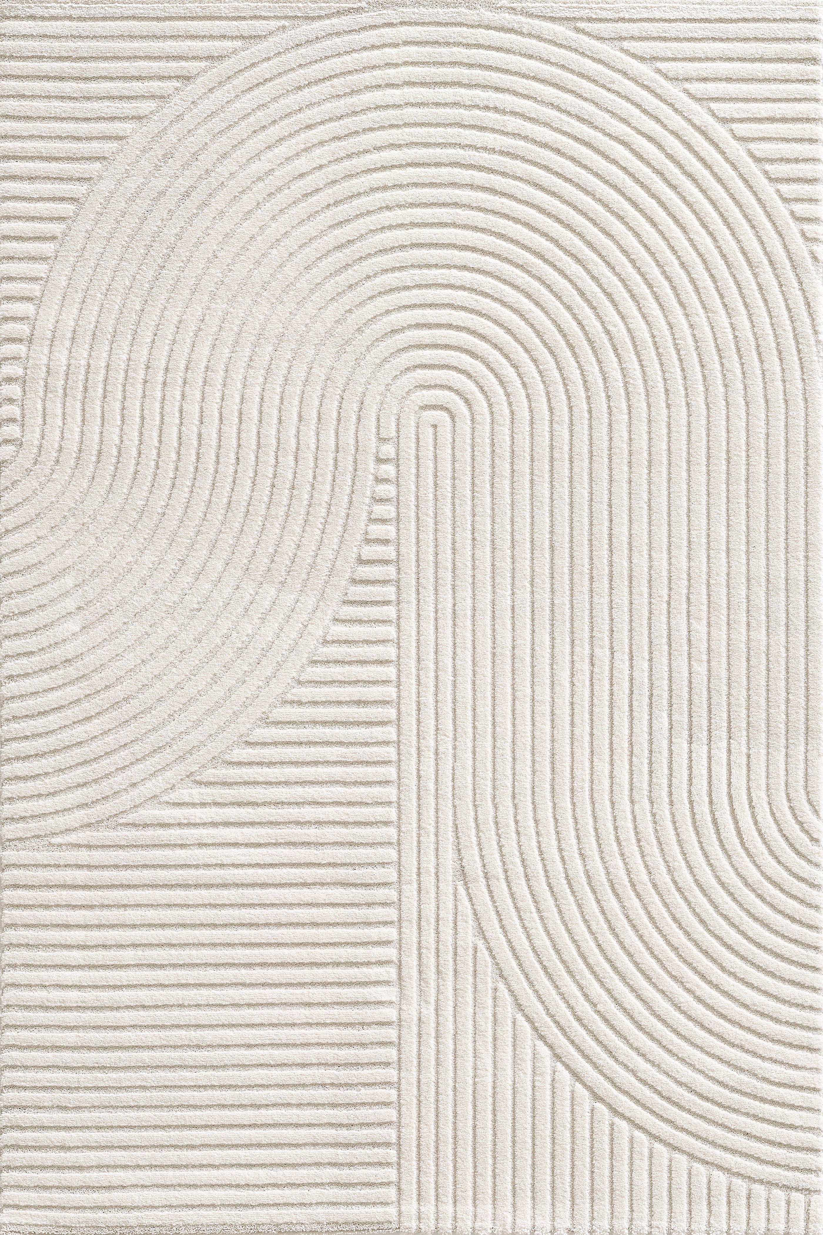 merinos Vloerkleed Elio moderne kortpolige tapijt met hoog-laag effect, 3d effect