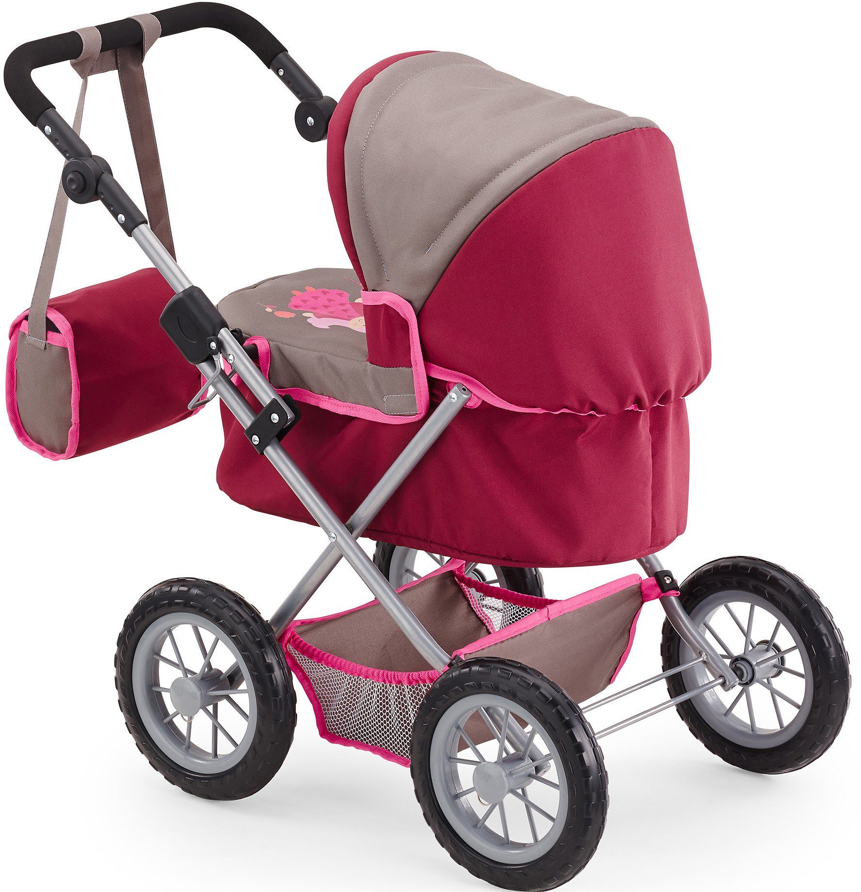 Bayer Poppenwagen Trendy, rood/bruin