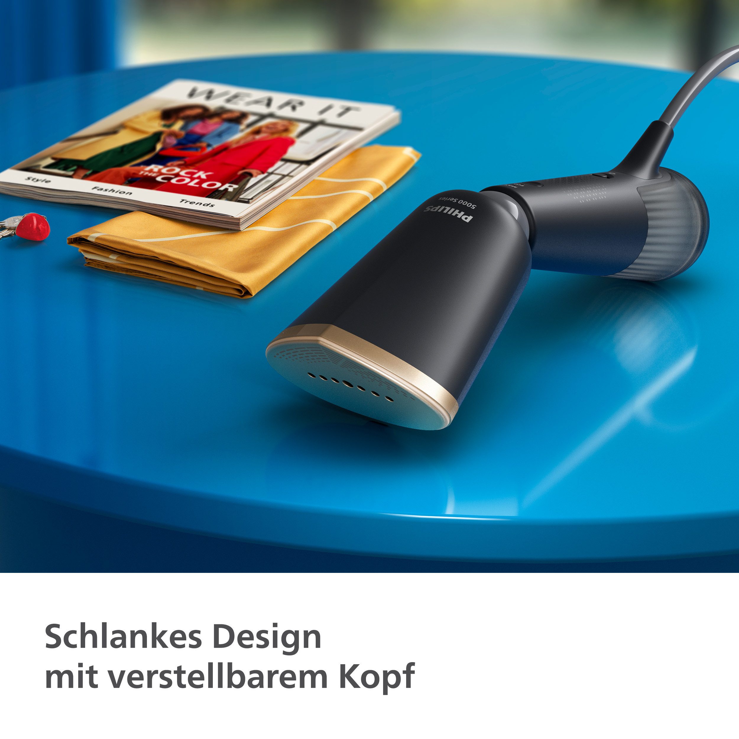 Philips Stoomborstel STH5030 "Styler", 120 ml en 200 ml Waterreservoir, Metalen Plaat