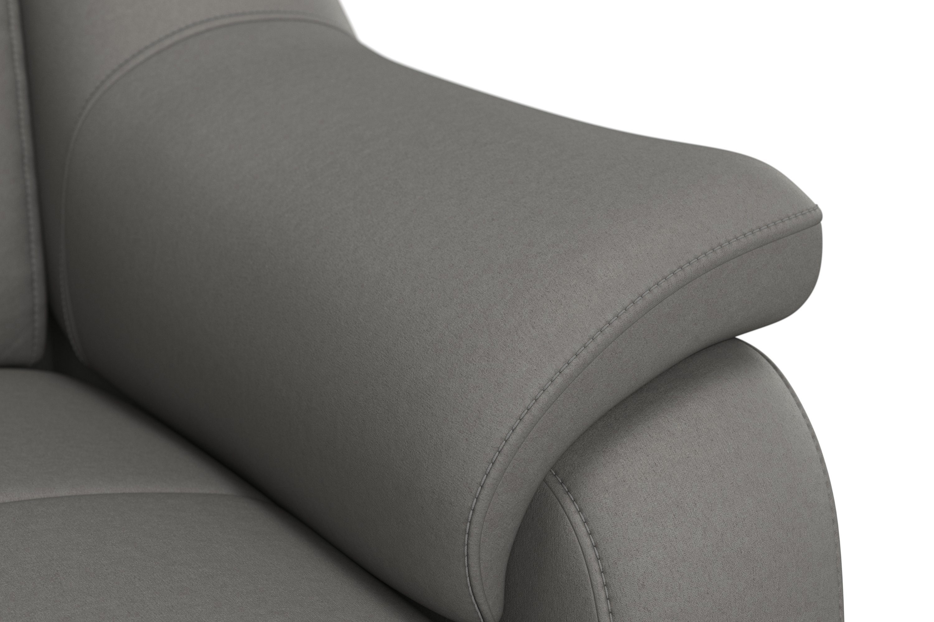 sit&more Hoekbank Freetown L-vorm met verstelbare hoofdsteun en comfortabele binnenvering