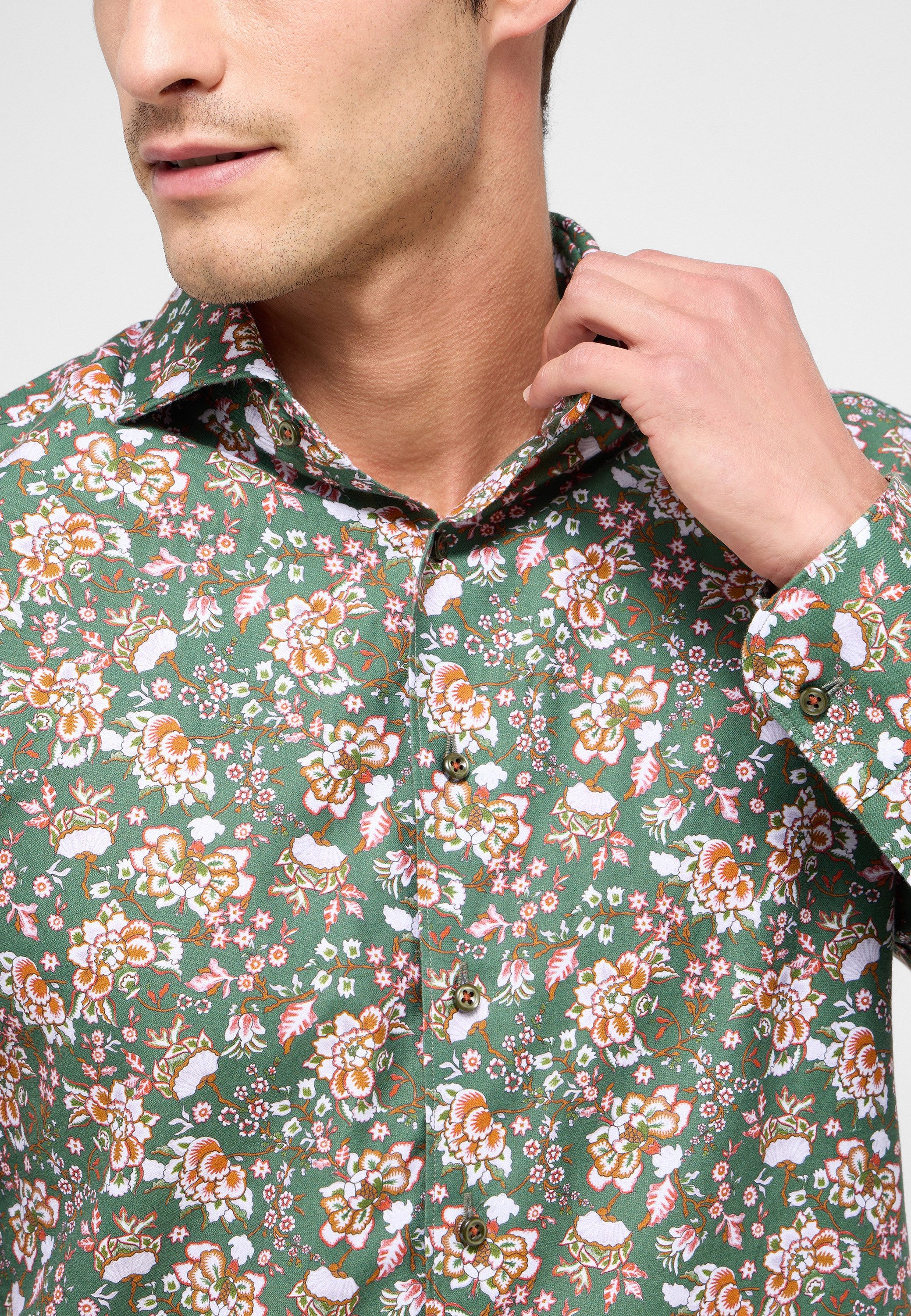 Eterna Overhemd met lange mouwen Slim fit
