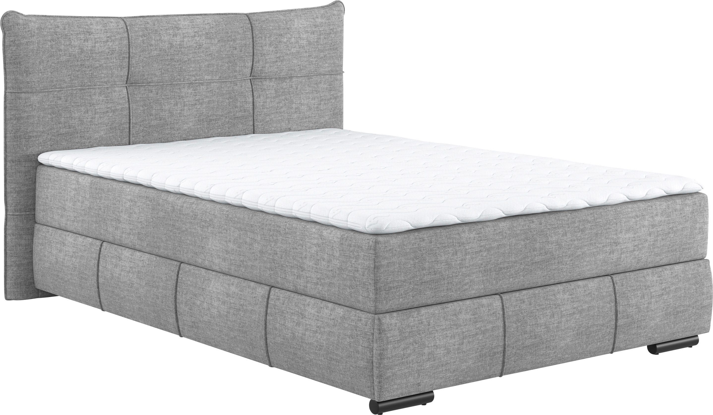Mr. Couch Boxspring Brewdley met bedkist, incl. matras Topmatras en sierkussen, in verschillende hardheden beschikbaar