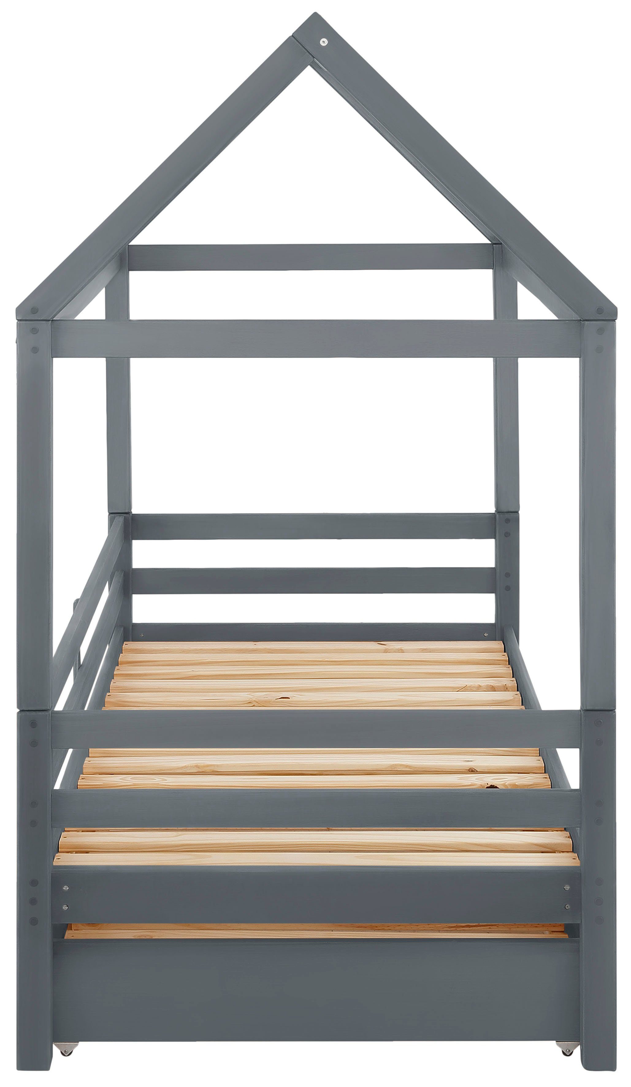 Lüttenhütt Kinderledikant Alpi inclusief bedlade en lattenbodem, ligoppervlak 90x200 cm,