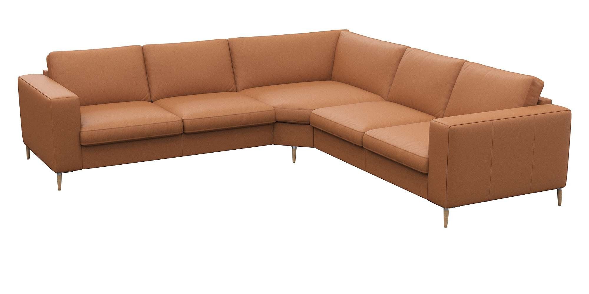 FLEXLUX Hoekbank Fiore, gelijkbenig, super zitcomfort door koudschuim in de zitting