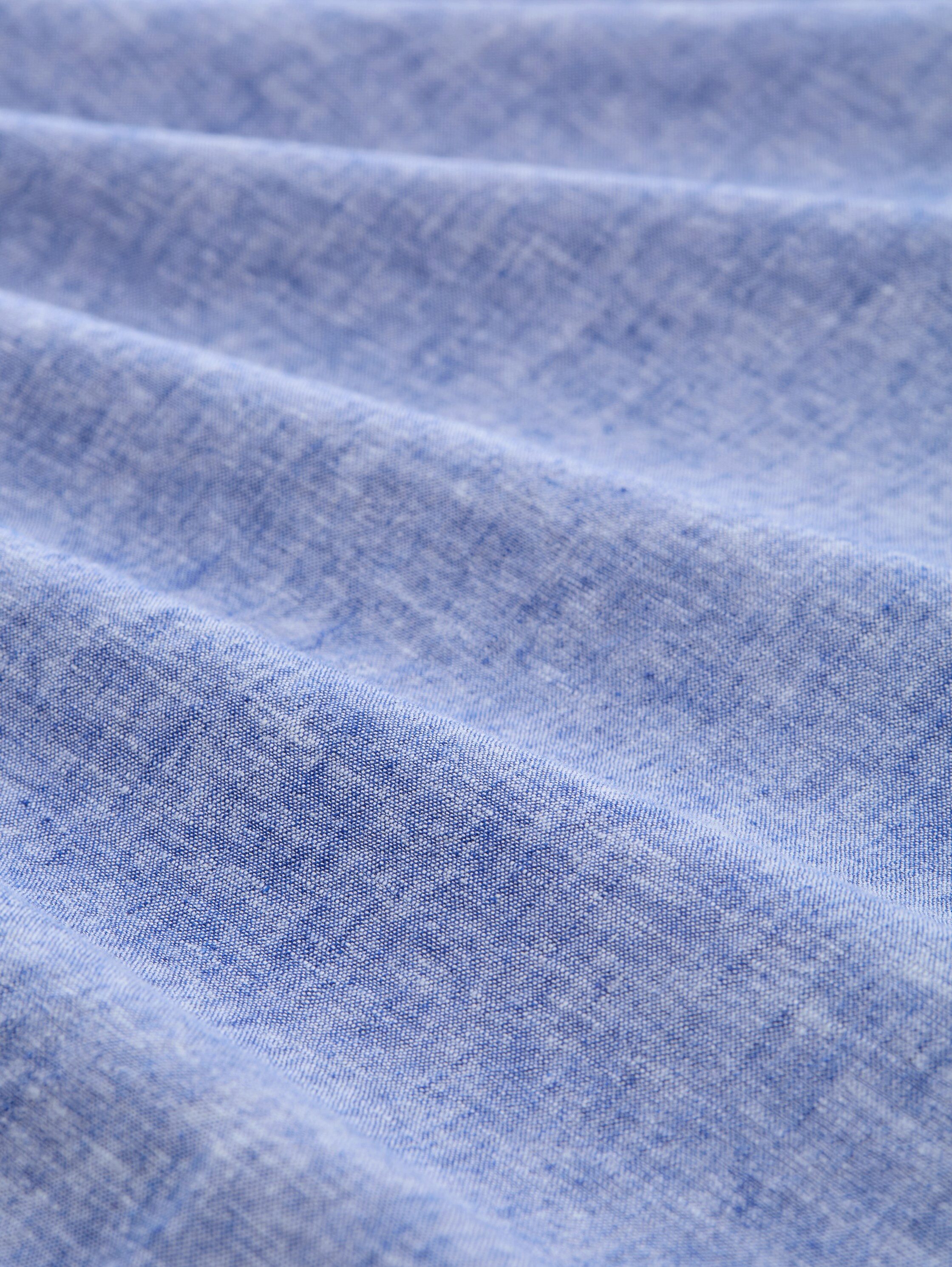 Tom Tailor Denim Overhemd met lange mouwen met aandeel linnen