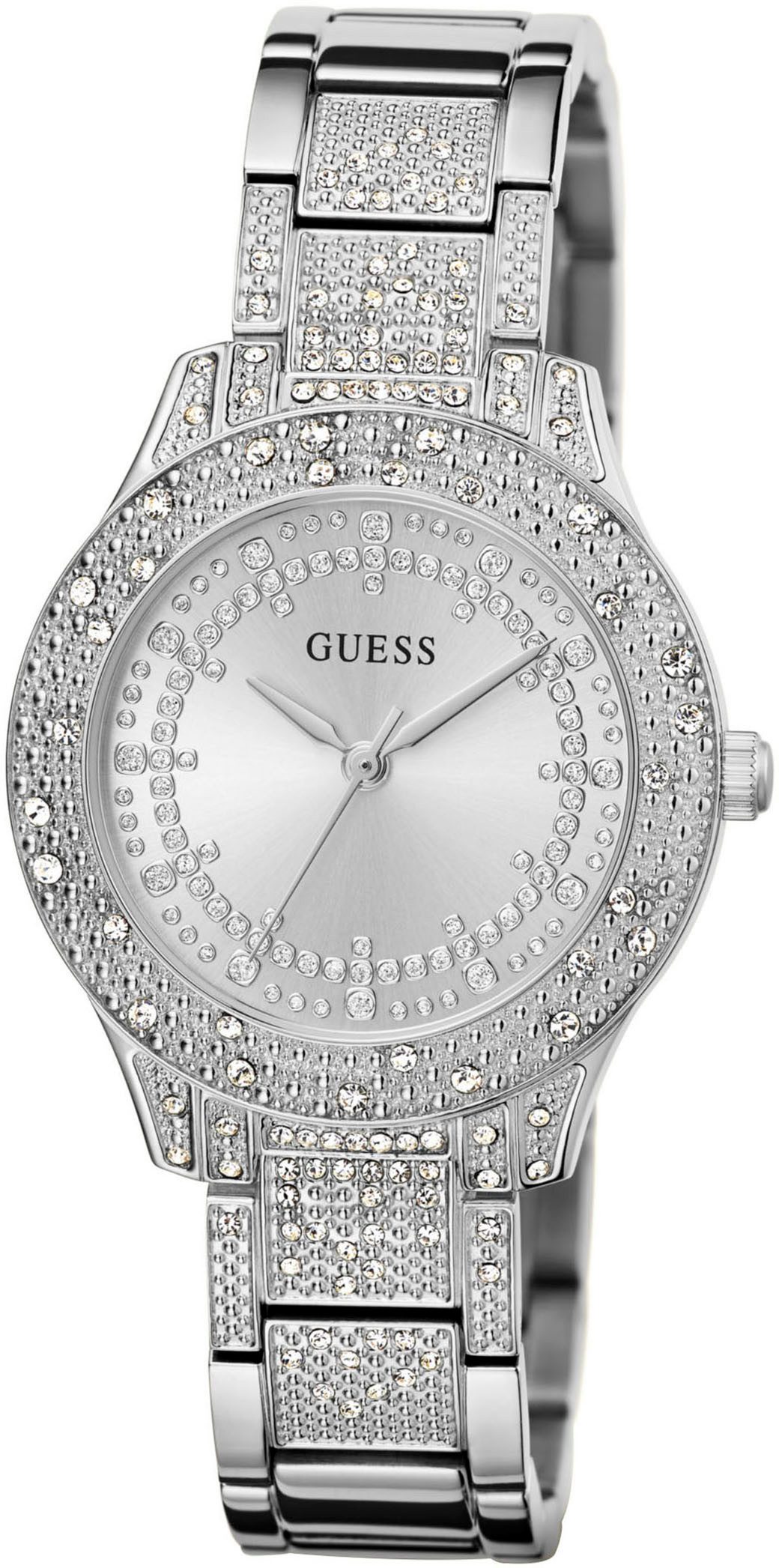 Guess Kwartshorloge Shooting star Horloge, dameshorloge, kristallen, mineraalglas, stalen band