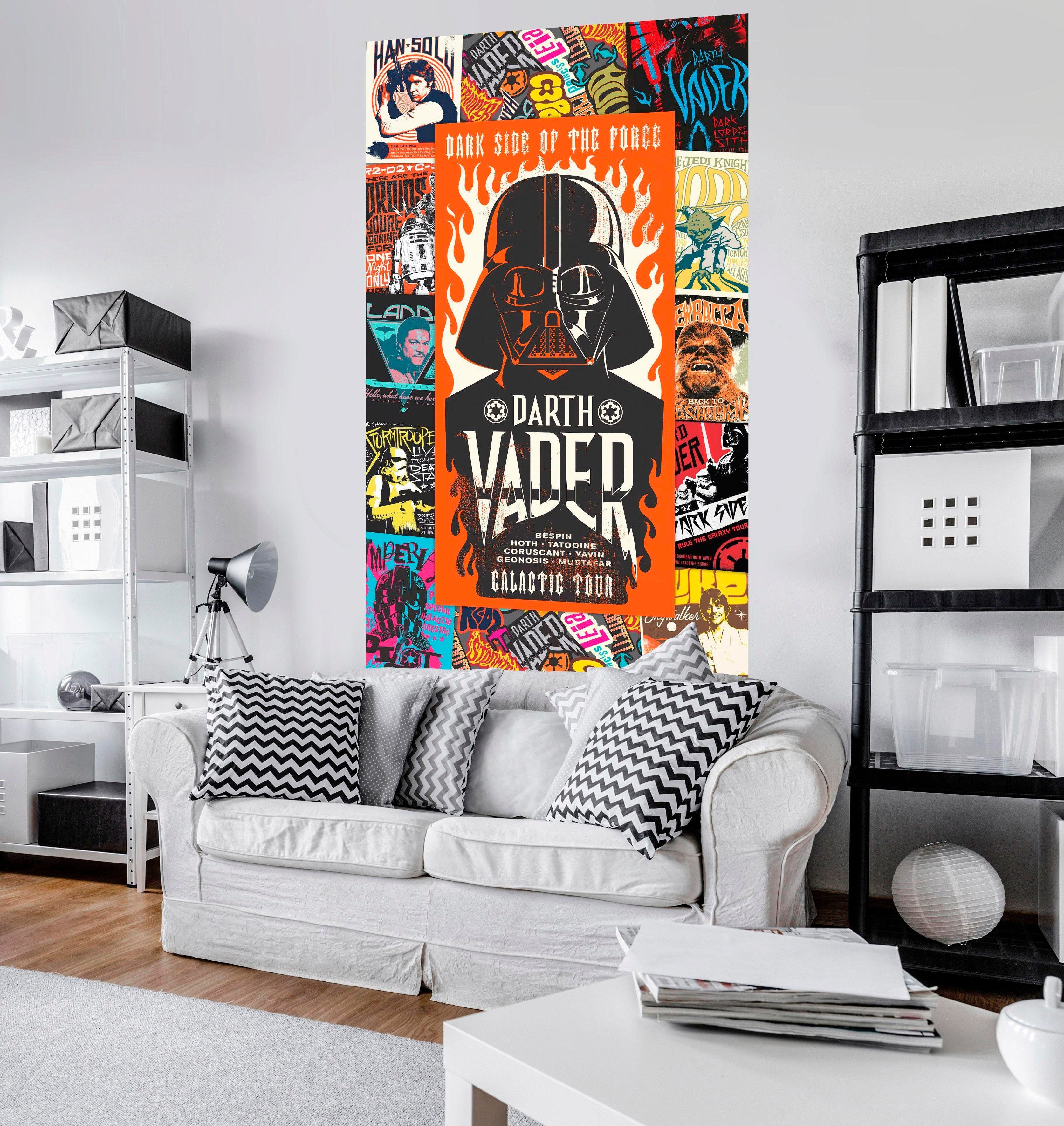 Komar Vliesbehang Digitale print vlies - Star Wars Rock on Posters - Afmeting 120 x 200 cm (1 stuk)