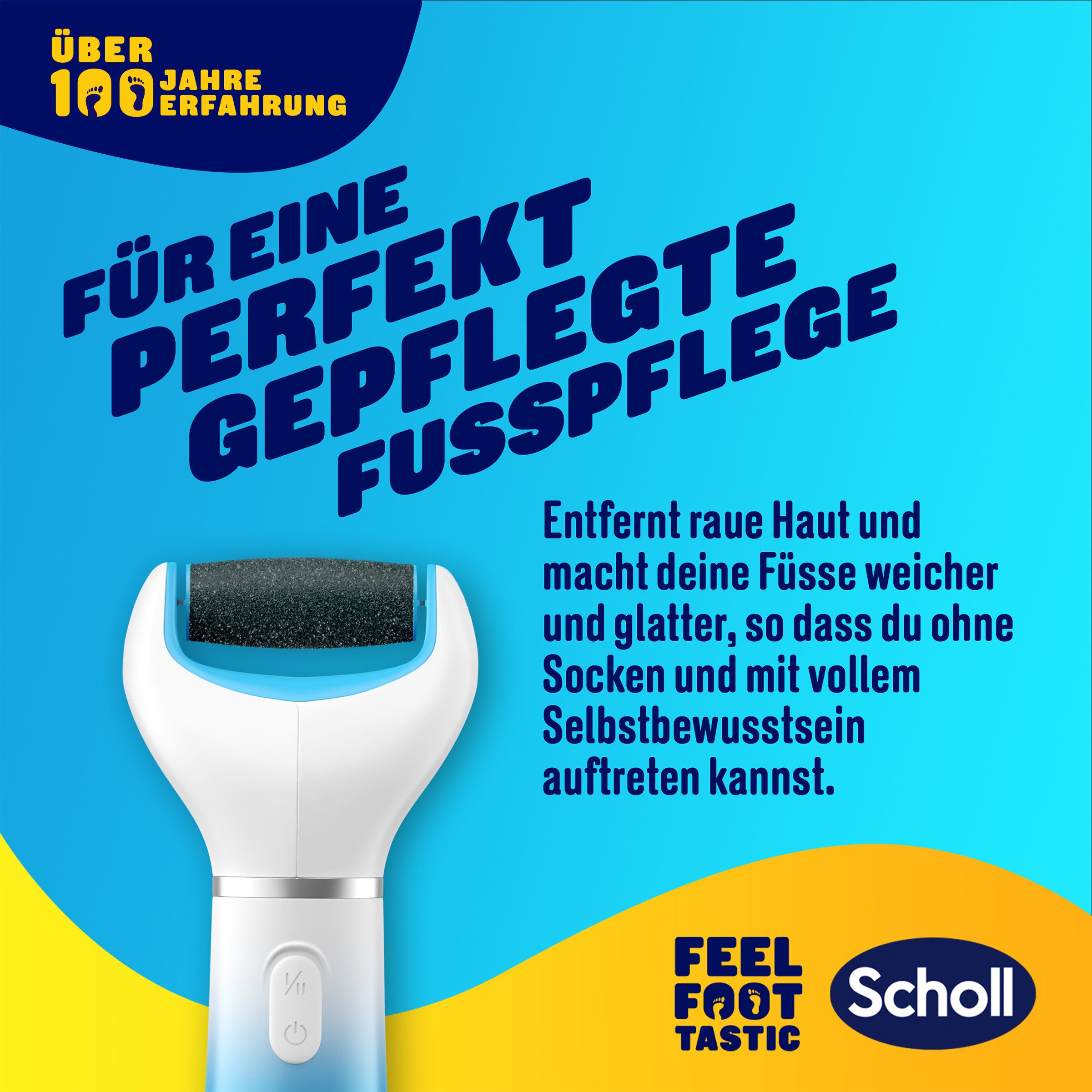 Scholl Elektrische eeltverwijderaar Expert Care, Eelt verwijdering voor zijdezachte voeten (set)