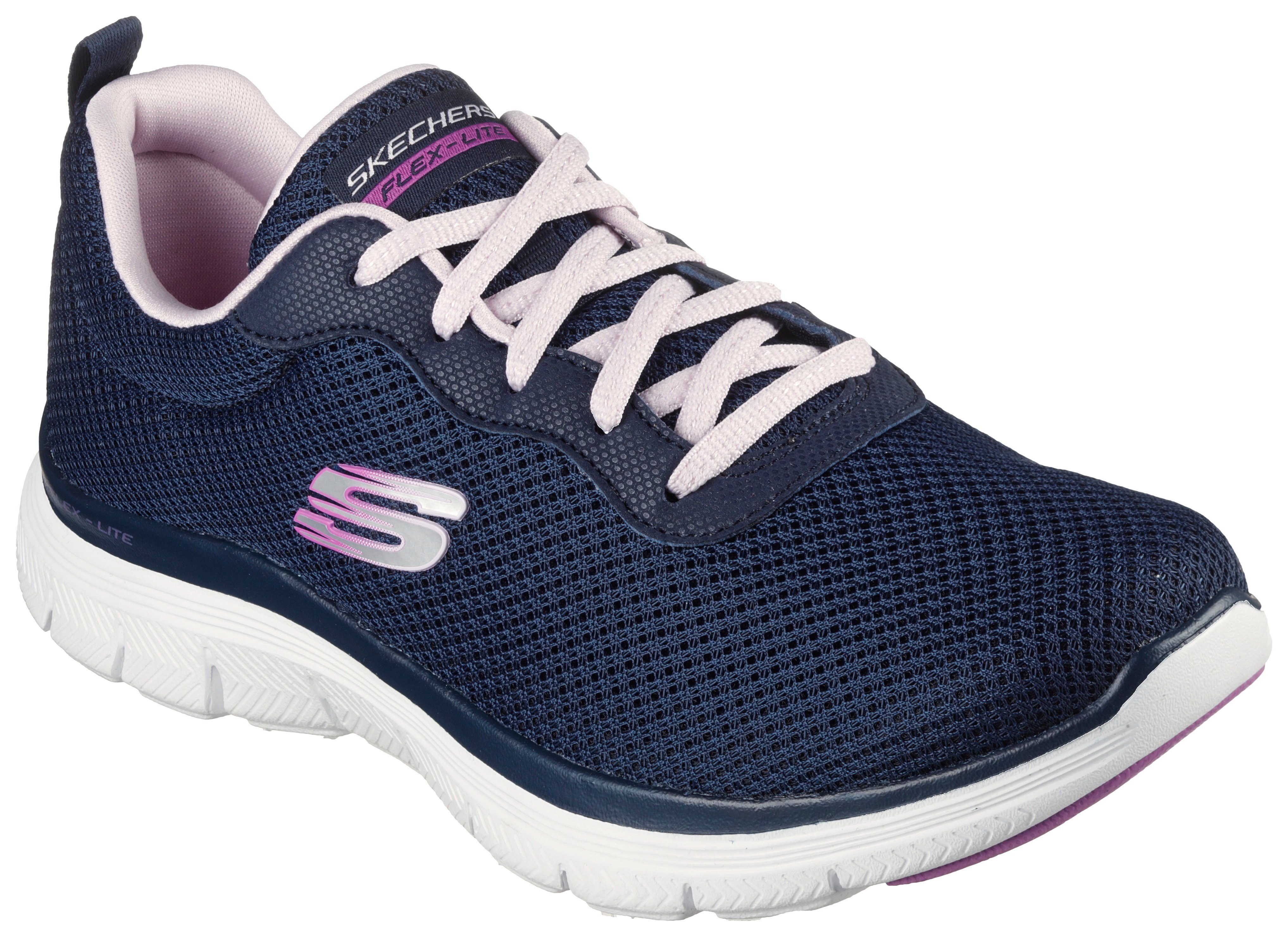 NU 21% KORTING: Skechers Sneakers FLEX APPEAL 4.0 BRILLINAT VIEW met air-cooled memory foam uitvoeri