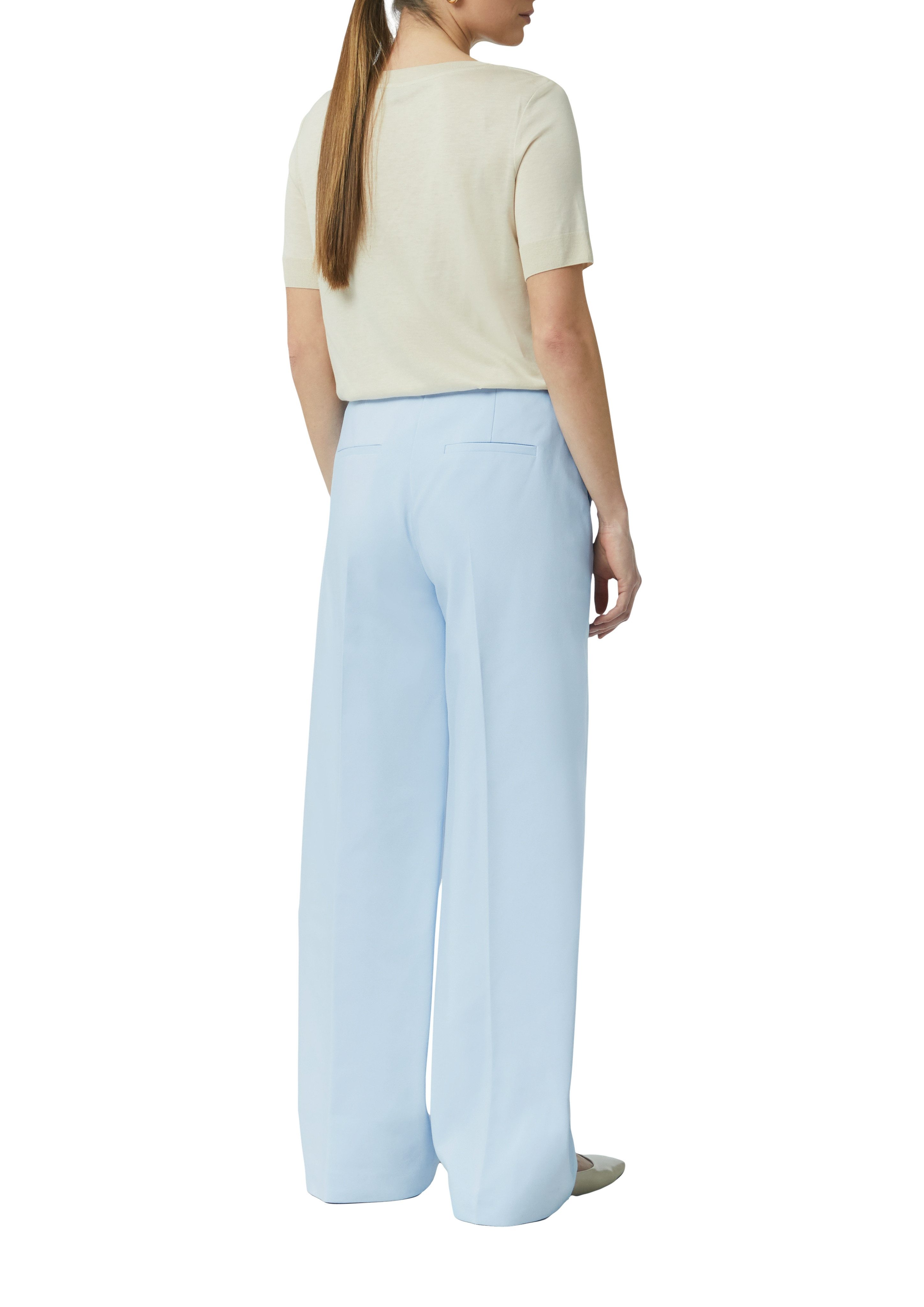 Comma Pantalon met persplooien