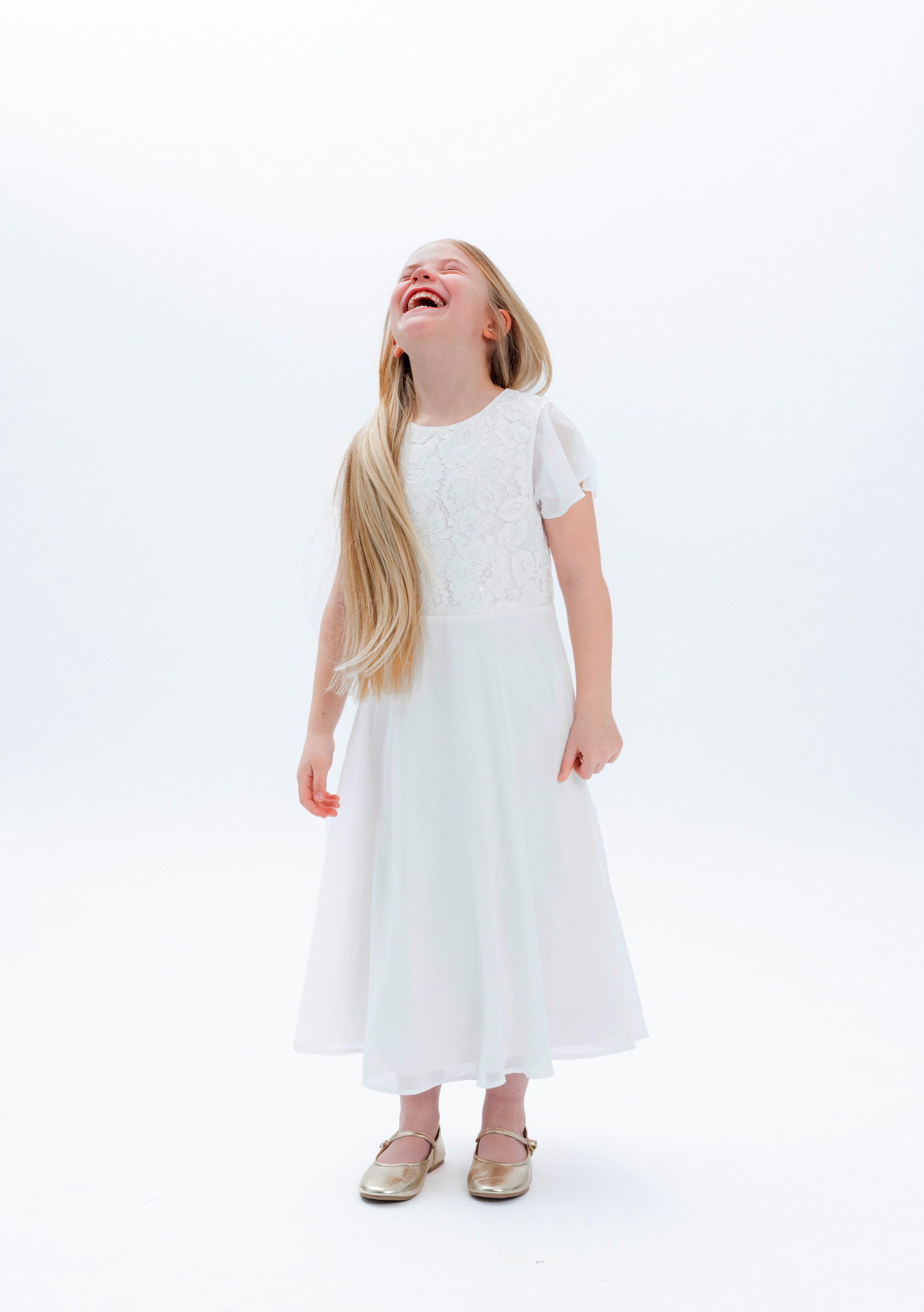 OTTO Danamade Party-jurk DANAMADE Dresses DSIENA meisjes jurken maat 152 beige
