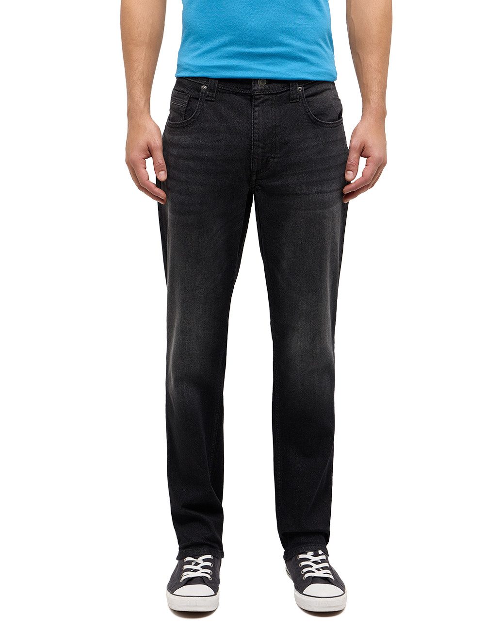MUSTANG Straight jeans STYLE WASHINGTON STRAIGHT heren straight jeans maat 38 zwart