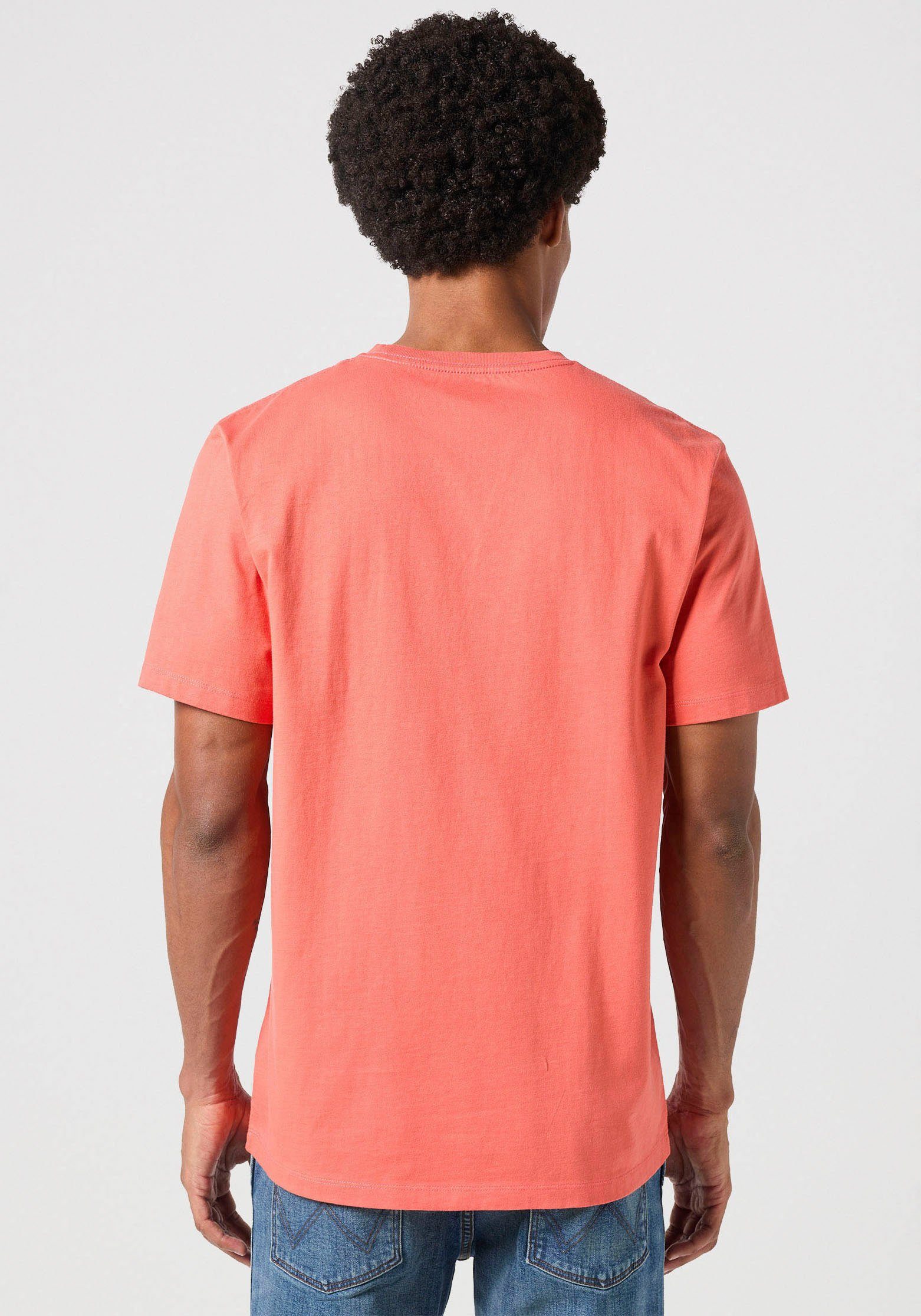 Wrangler Shirt met korte mouwen met merklabel op de borst