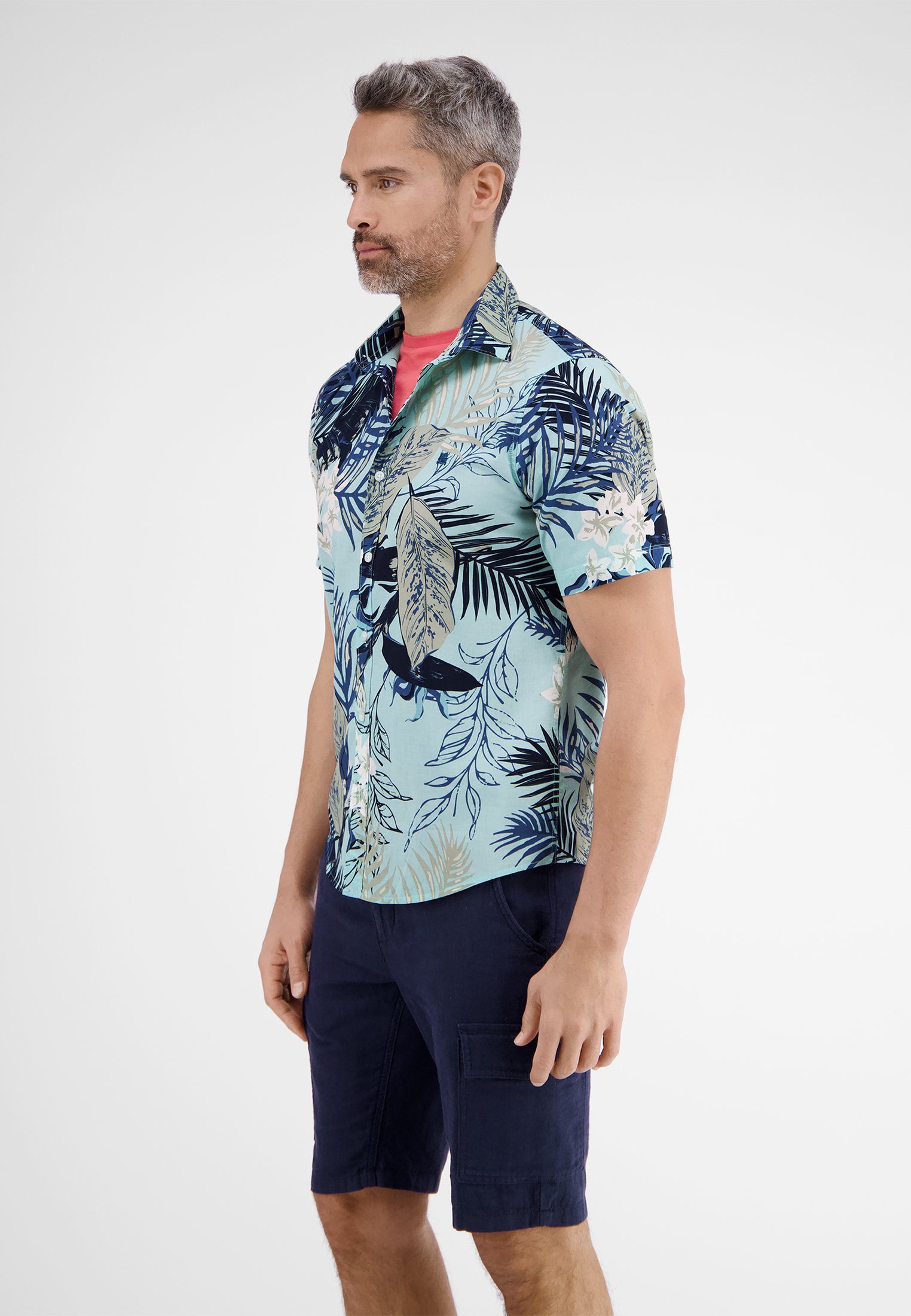 Lerros Overhemd met korte mouwen LERROS korte mouw overhemd *Hawaii*