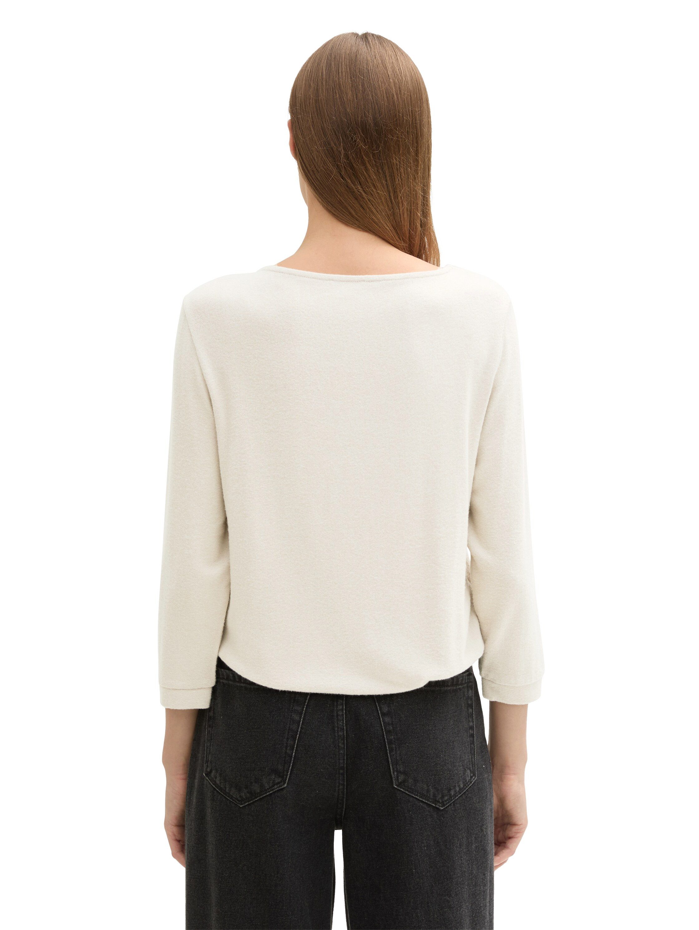 Tom Tailor Fleece-shirt met tekstprint