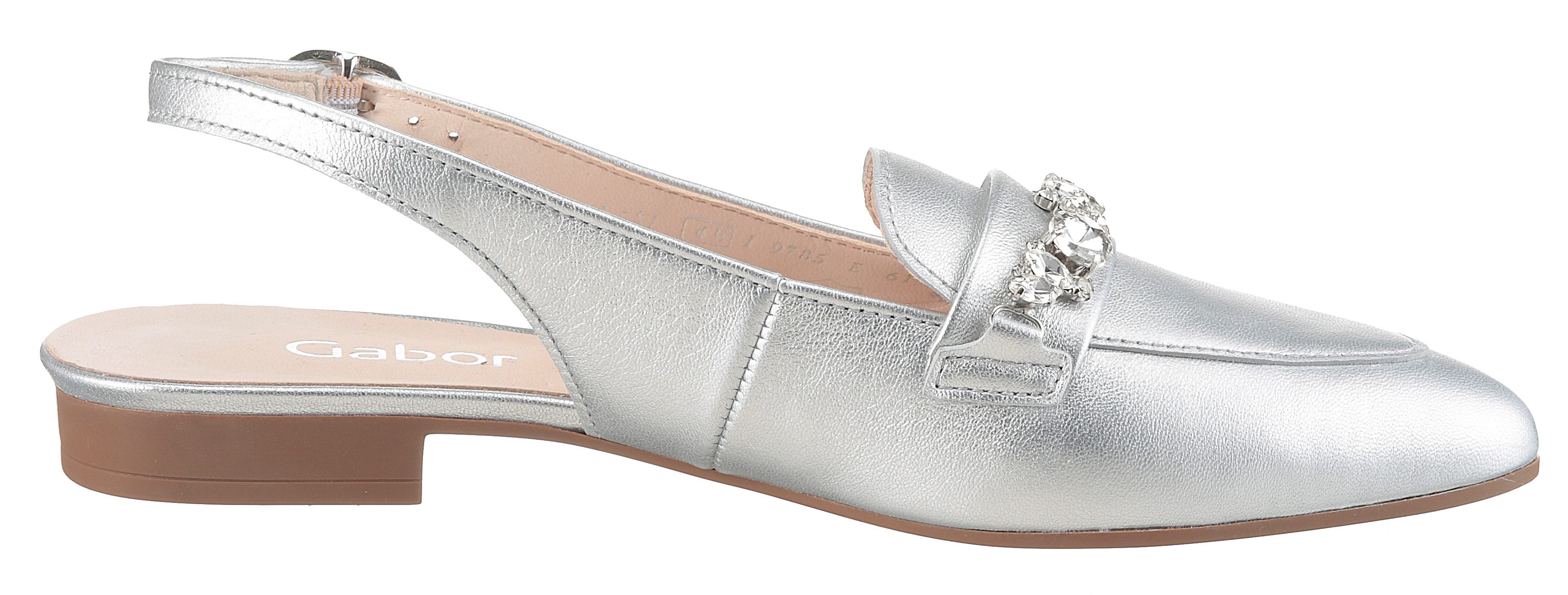 Gabor Slingback pumps , blokhak, avondschoen, feestdag schoen in spitse vorm