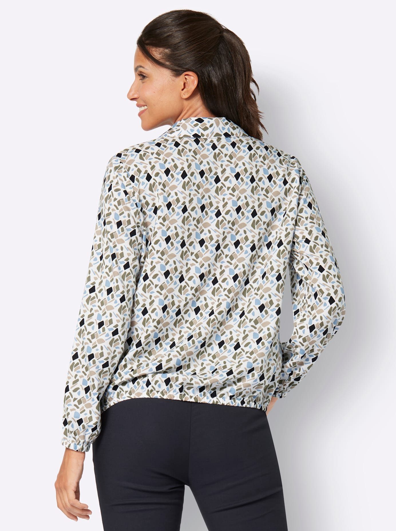 Classic Basics Gedessineerde blouse