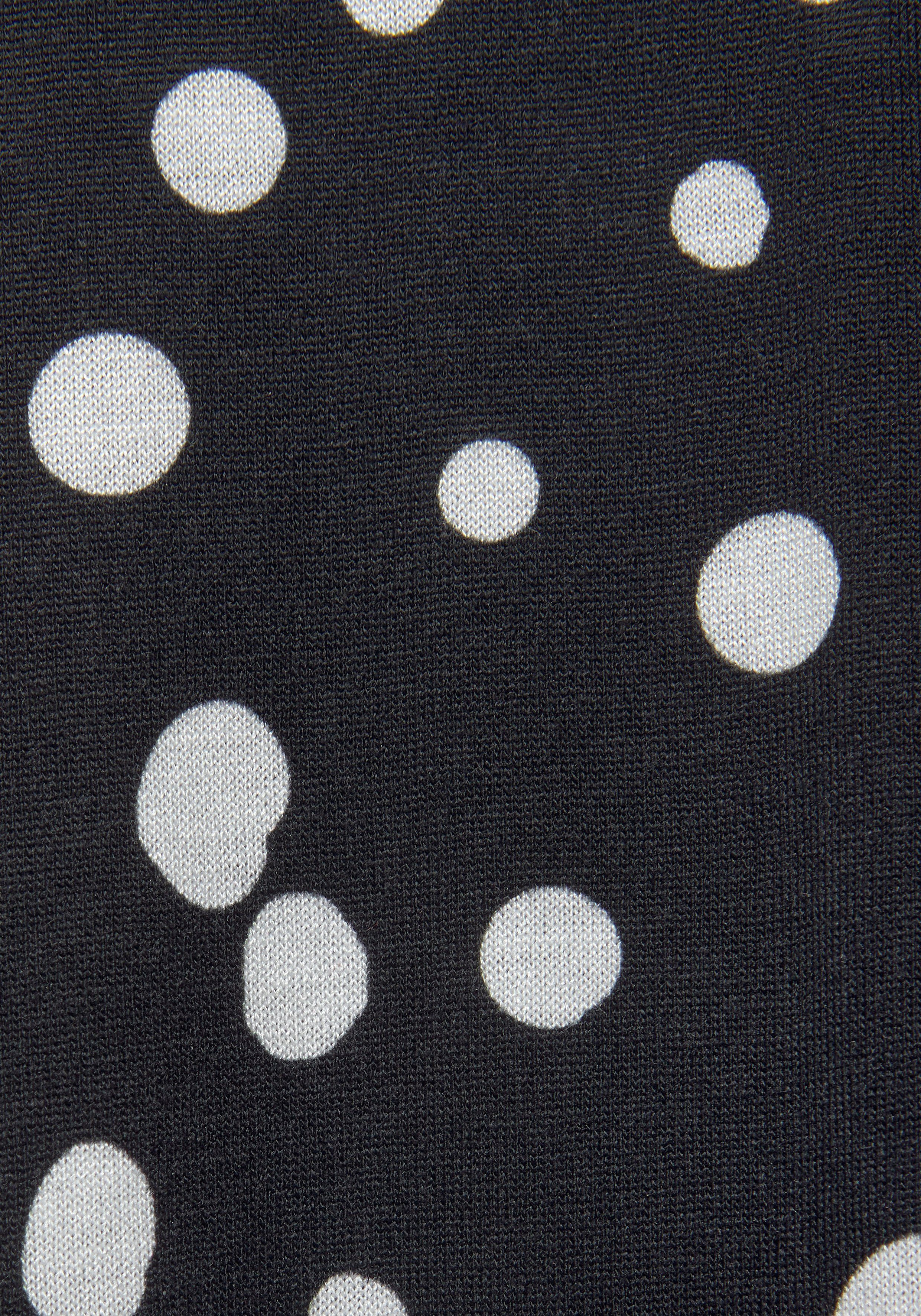 Vivance Maxirok met stippenprint en elastische tailleband, zomerse jerseyrok
