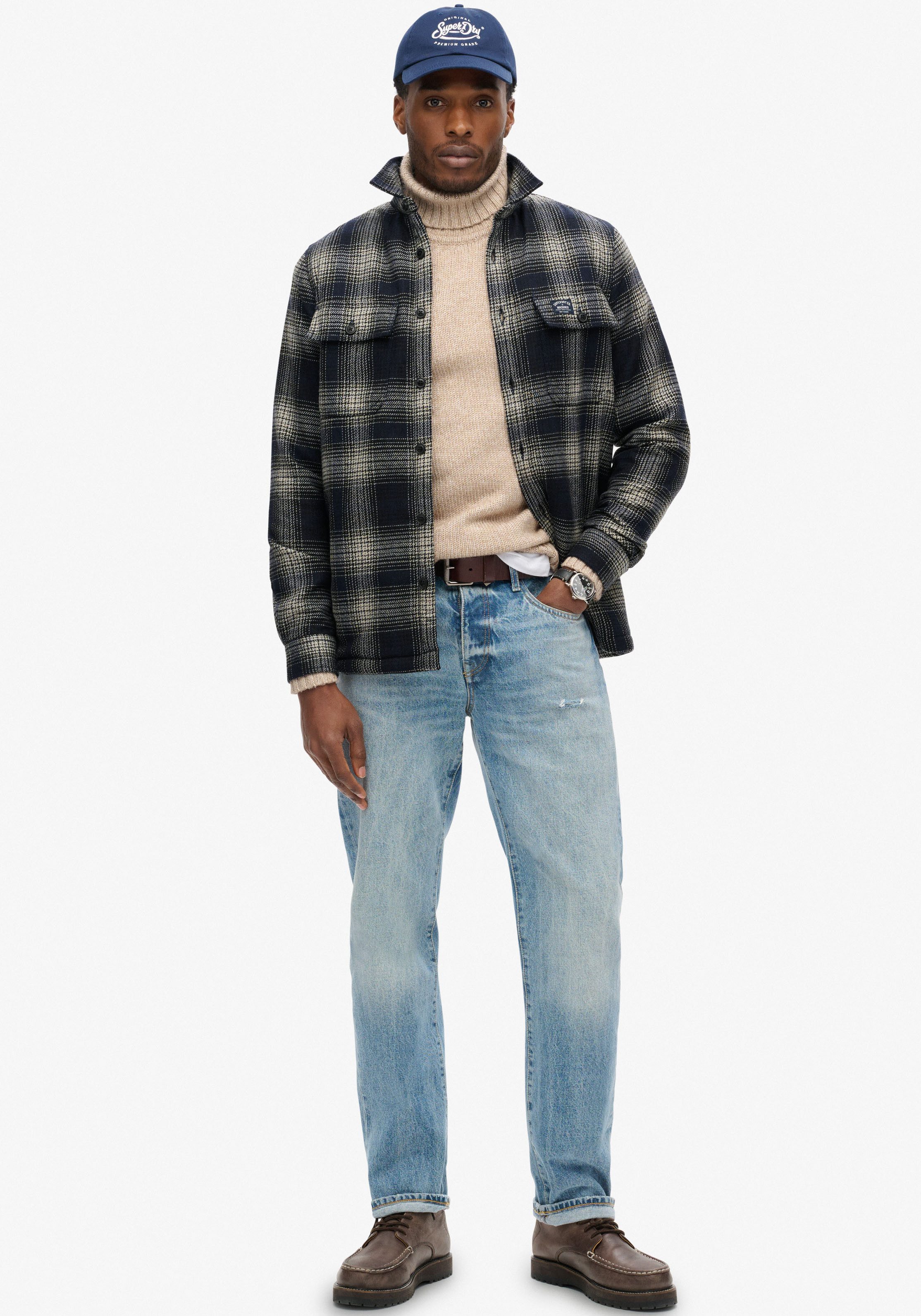 Superdry Overhemd met lange mouwen Wool Miller Overshirt
