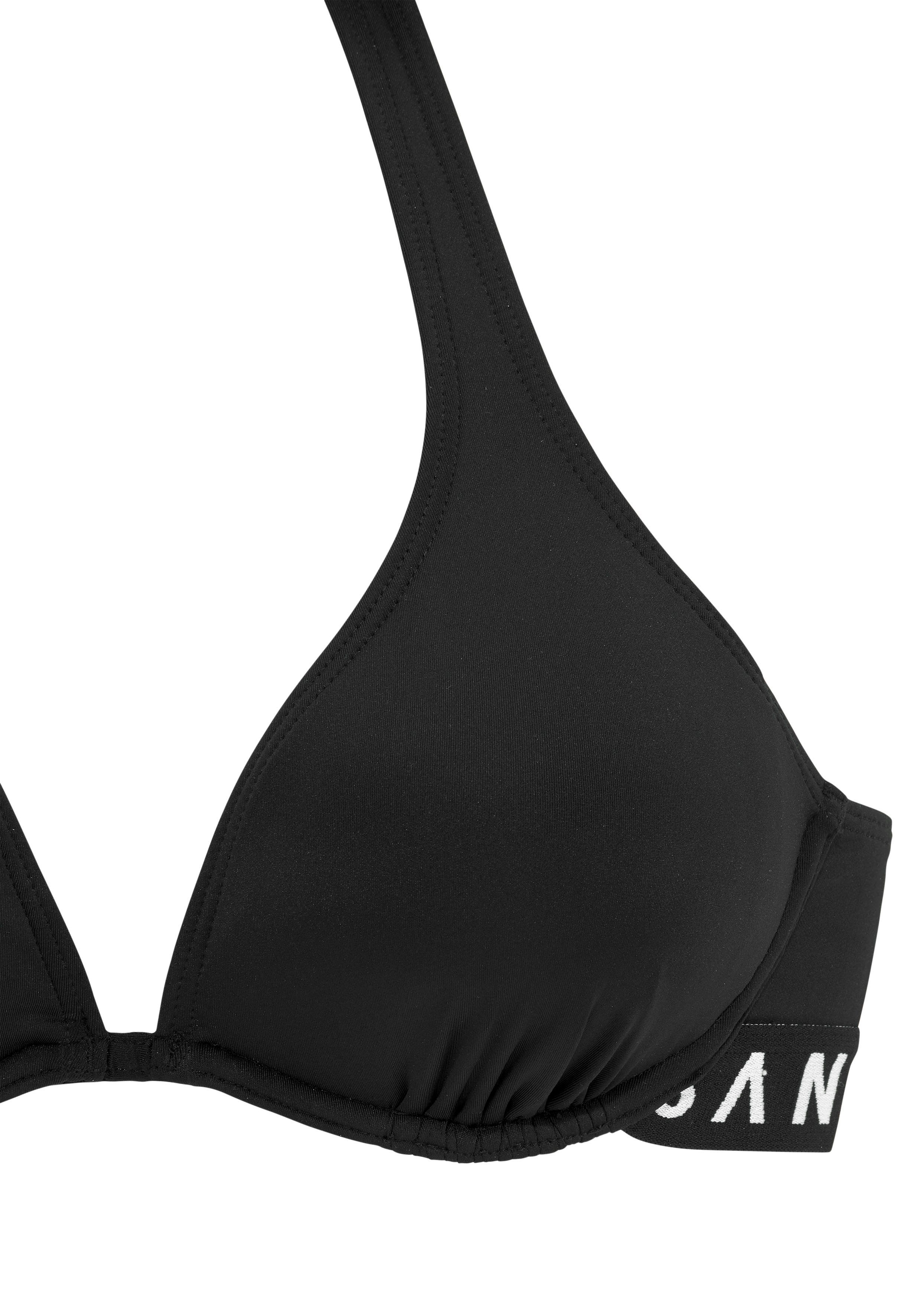Elbsand Beugelbikini met contrastkleurige merkopschriften