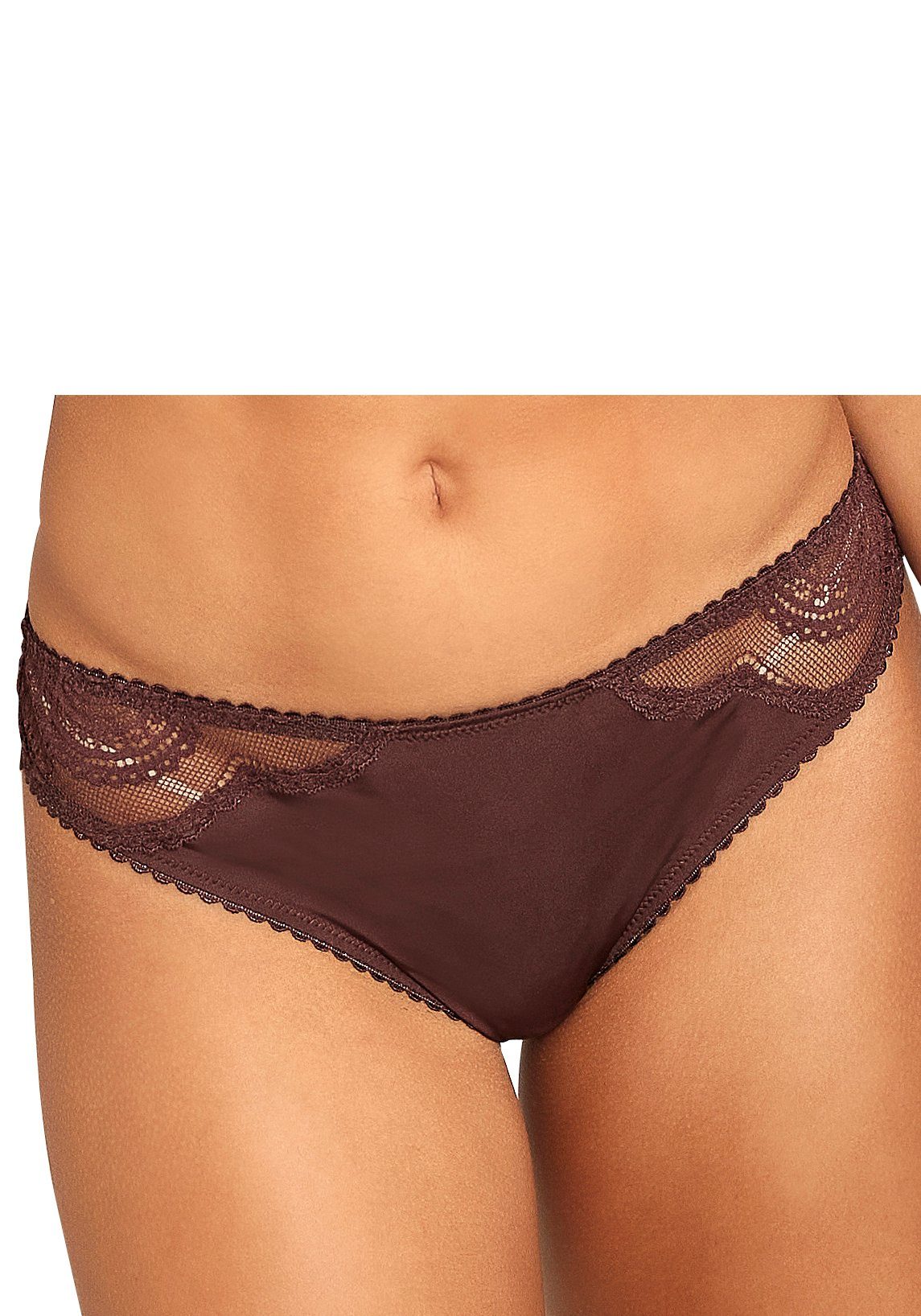 Lascana Brazilian slip met fijne kant (set, 2 stuks)