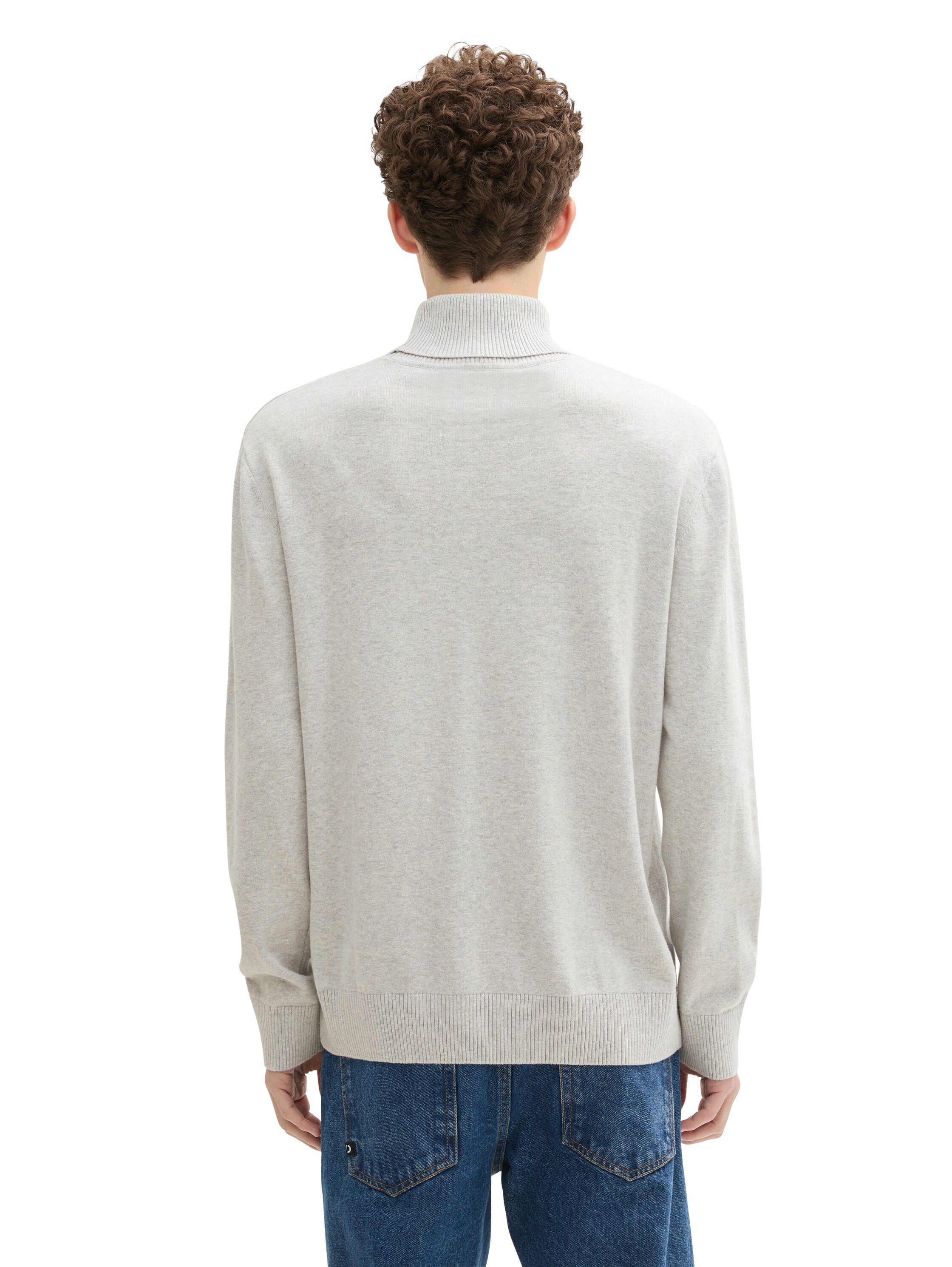 Tom Tailor Denim Coltrui met geborduurd logo