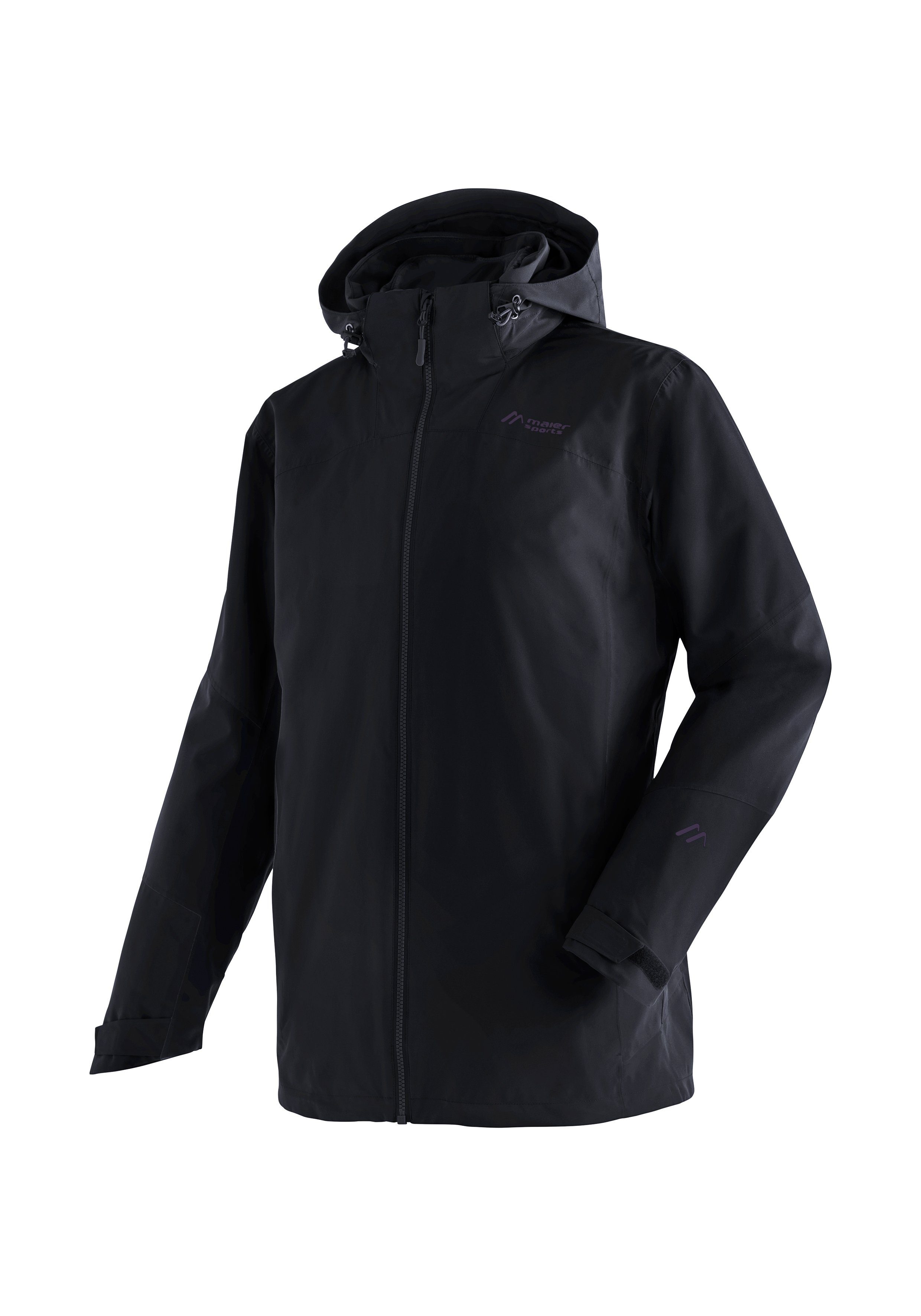 Maier Sports Functioneel 3-in-1-jack Ribut M functionele dubbele jas voor wandelingen en uitstapjes heren wandelen & outdoor maat 62 zwart