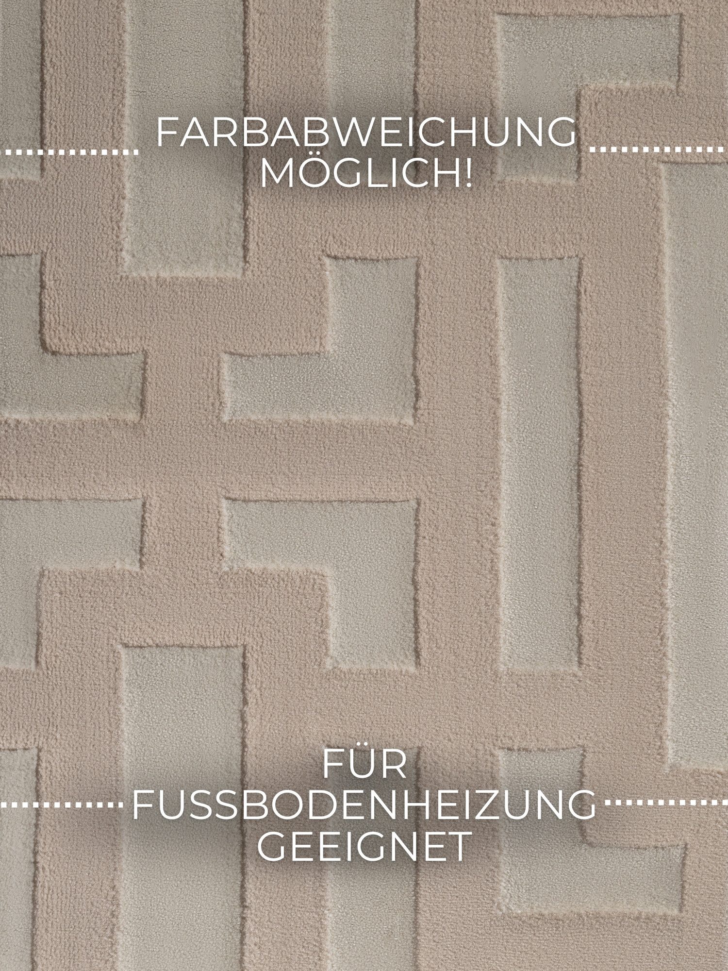 ELLE DECORATION Design-vloerkleed Onyx Woonkamer, slaapkamer, loper, hoog-laag effect, gang, glans