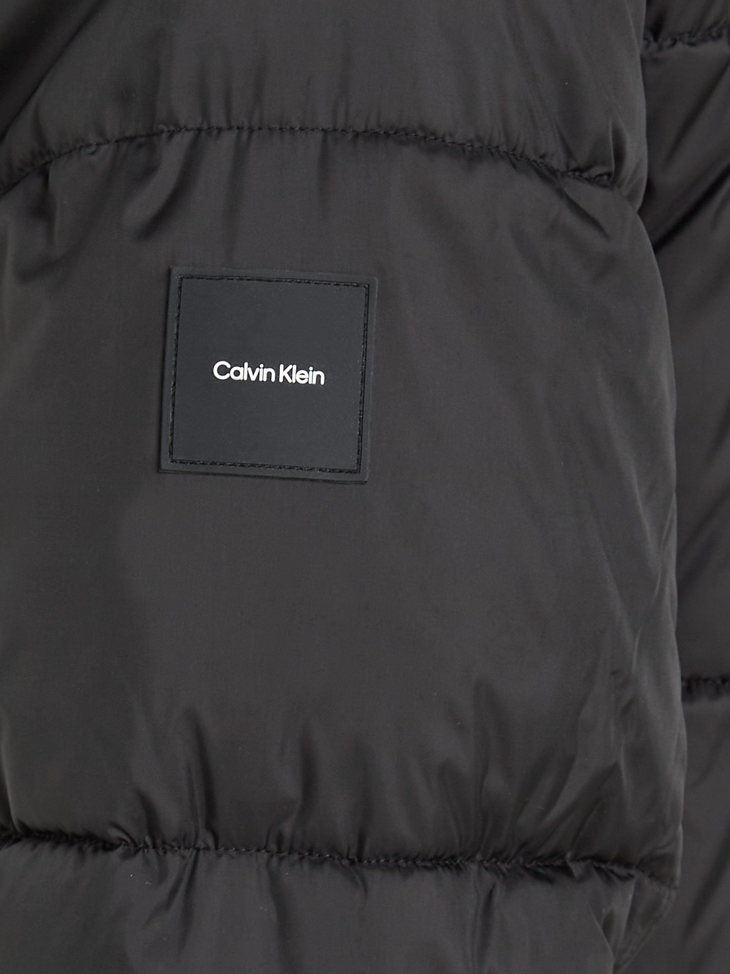 Calvin Klein Korte jas LONG HOODED QUILT PUFFER MW