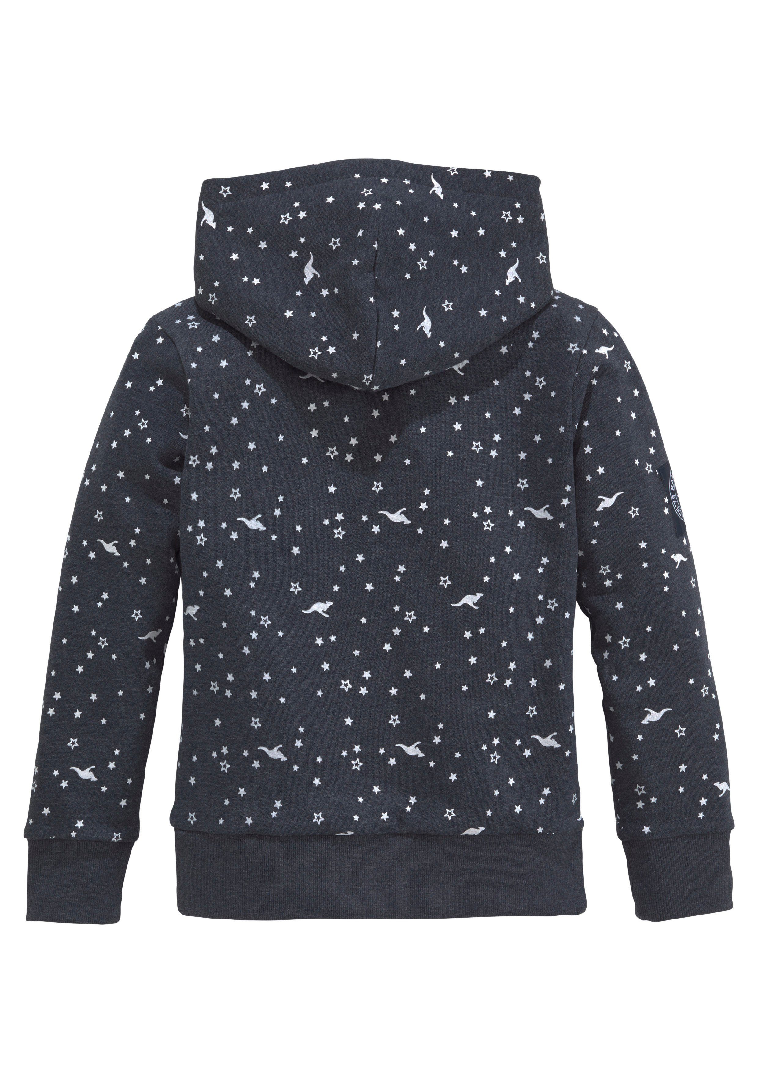 KangaROOS Hoodie Lange mouwen, bedrukt, met capuchon, van katoenmix